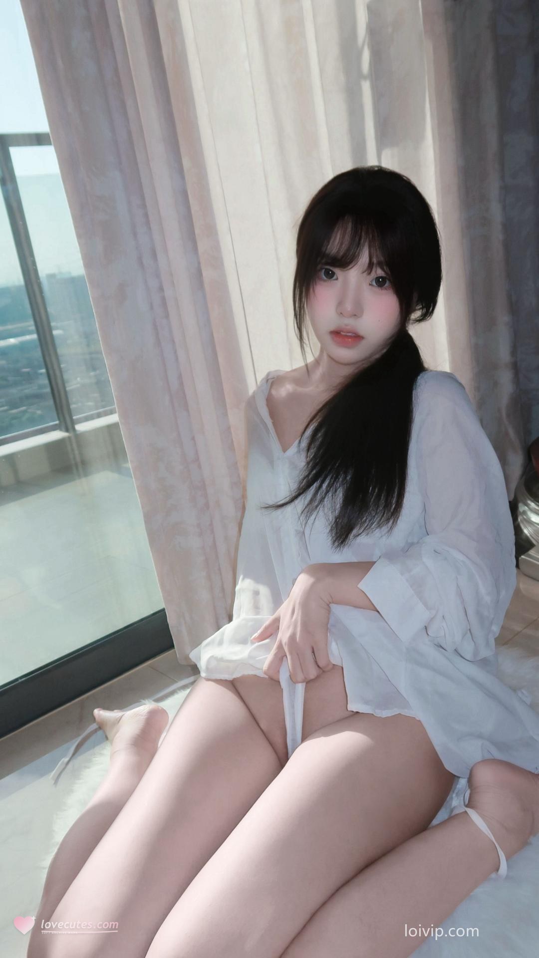 [Private Room] Nide Zhenzhenu โฟโต้เซ็ต private-room photos, bathroom set, leg-focused poses, video extras 66P2V