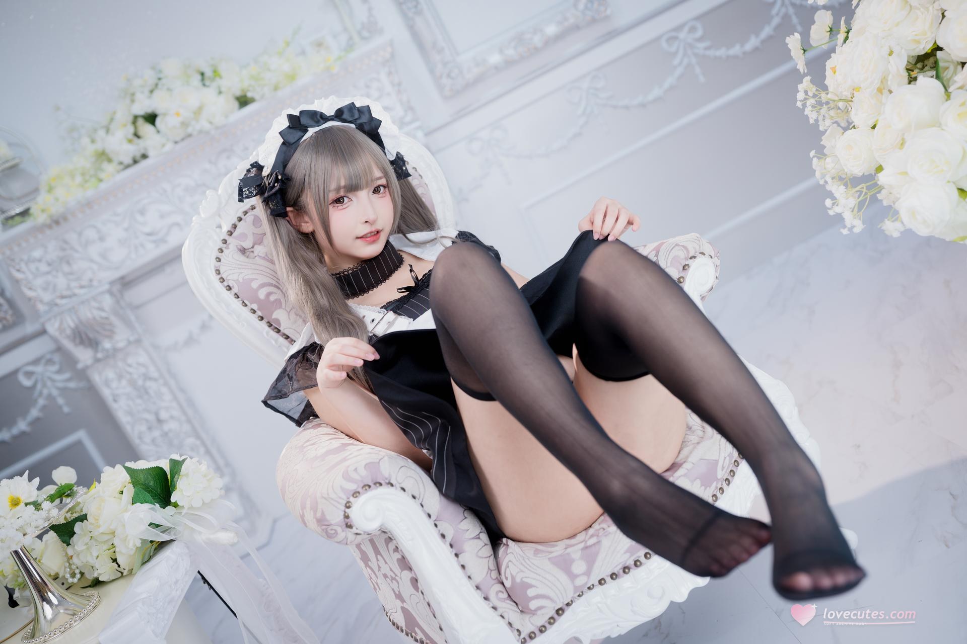 [私房] 神楽坂真冬 - 妄想女仆：黑白女仆情趣 黑丝美腿视频 75P2V
