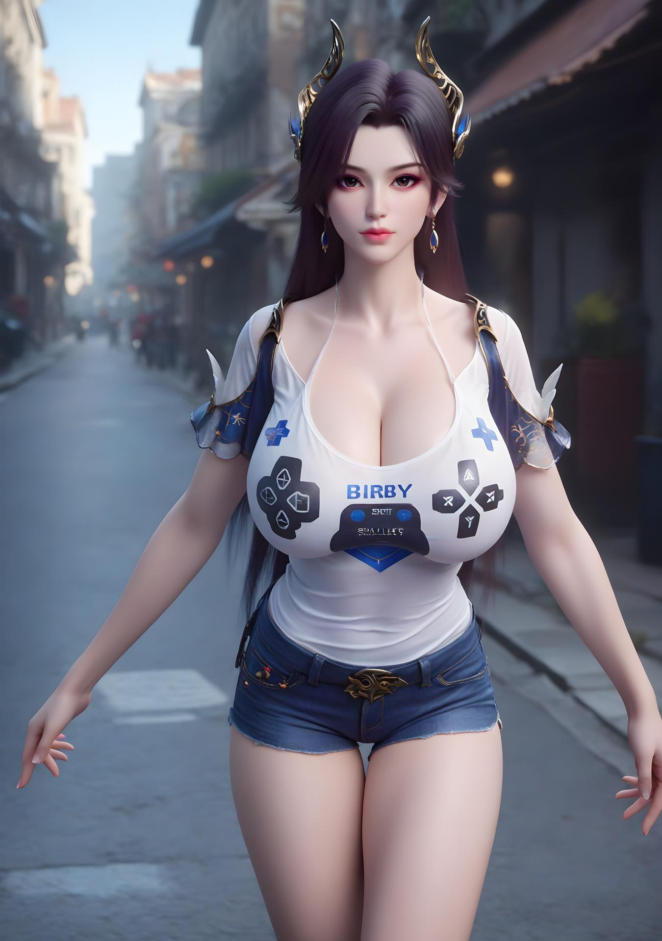 AI Porn - 斗破蒼穹 曹穎 ボディスーツ 露出ヌード AI画像ギャラリー 98P