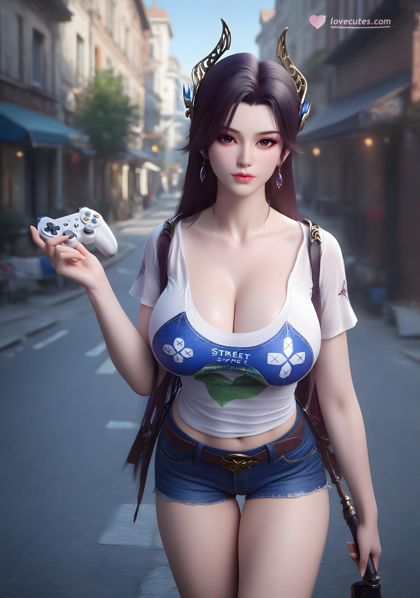AI Porn - 斗破蒼穹 曹穎 ボディスーツ 露出ヌード AI画像ギャラリー 98P