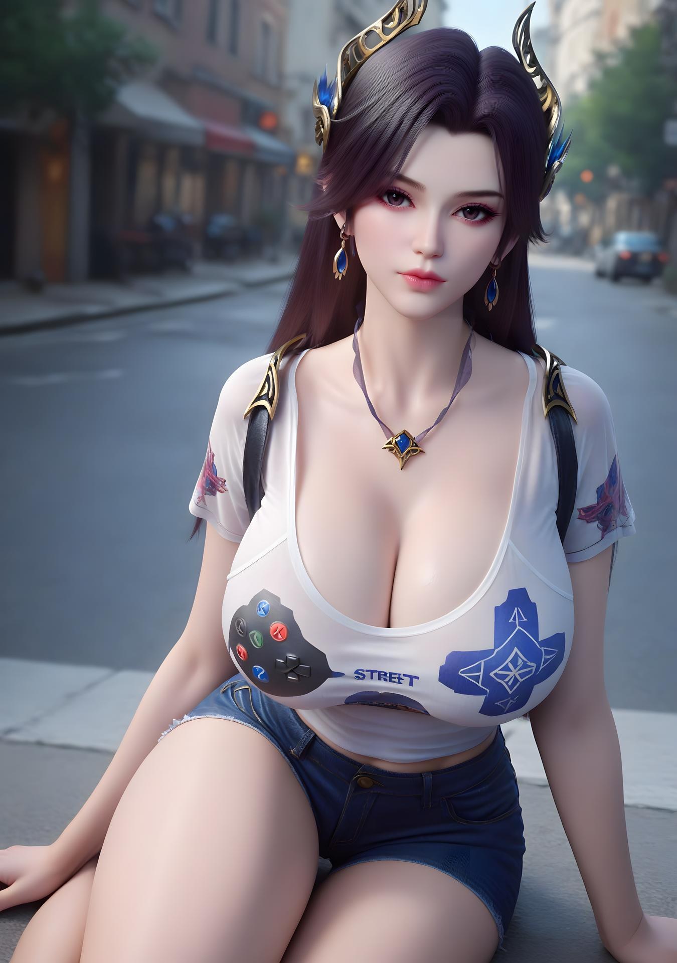 AI Porn - 斗破蒼穹 曹穎 ボディスーツ 露出ヌード AI画像ギャラリー 98P