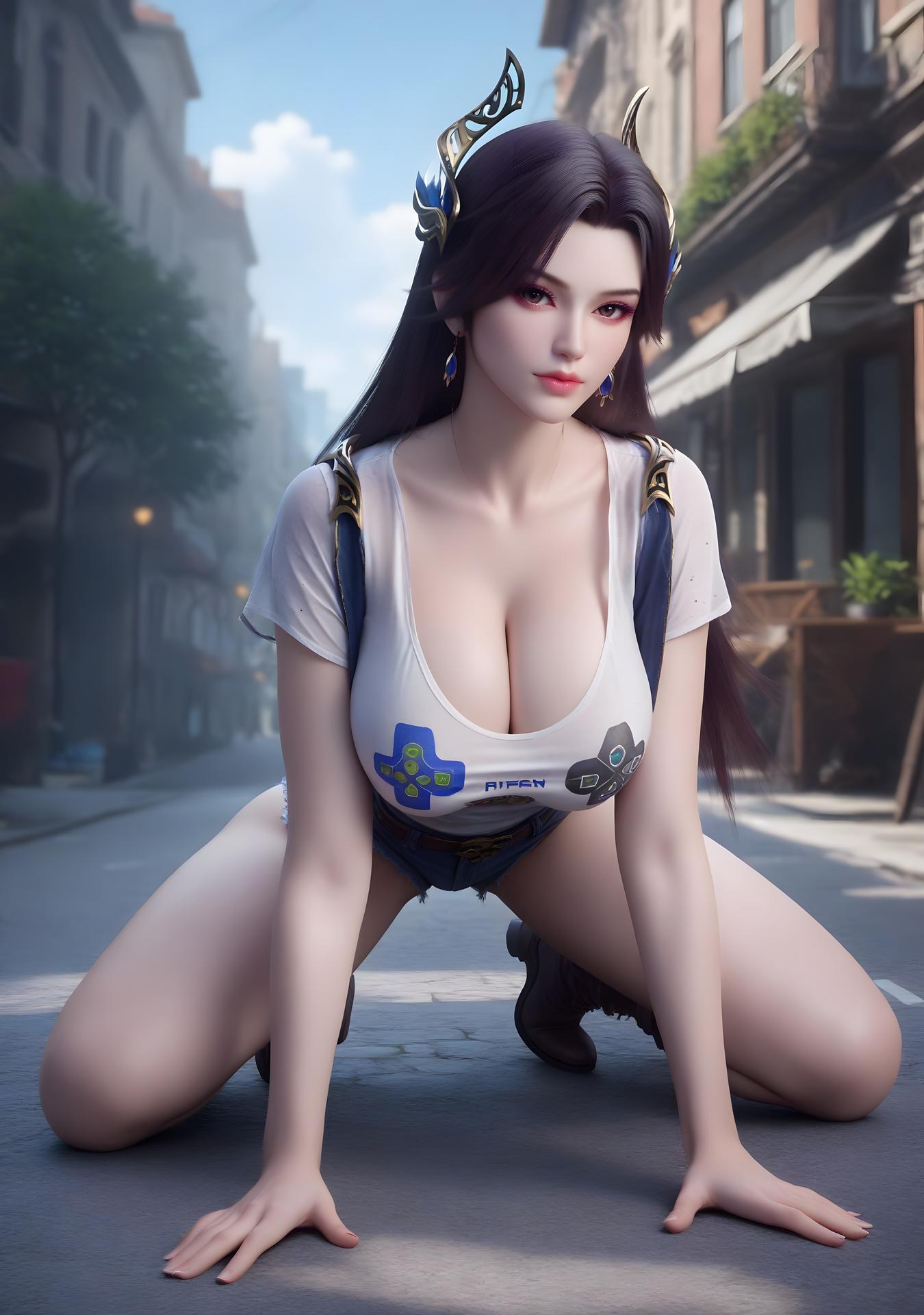 AI Porn - 斗破苍穹 曹颖：紧身衣露穴成人向图集 98P