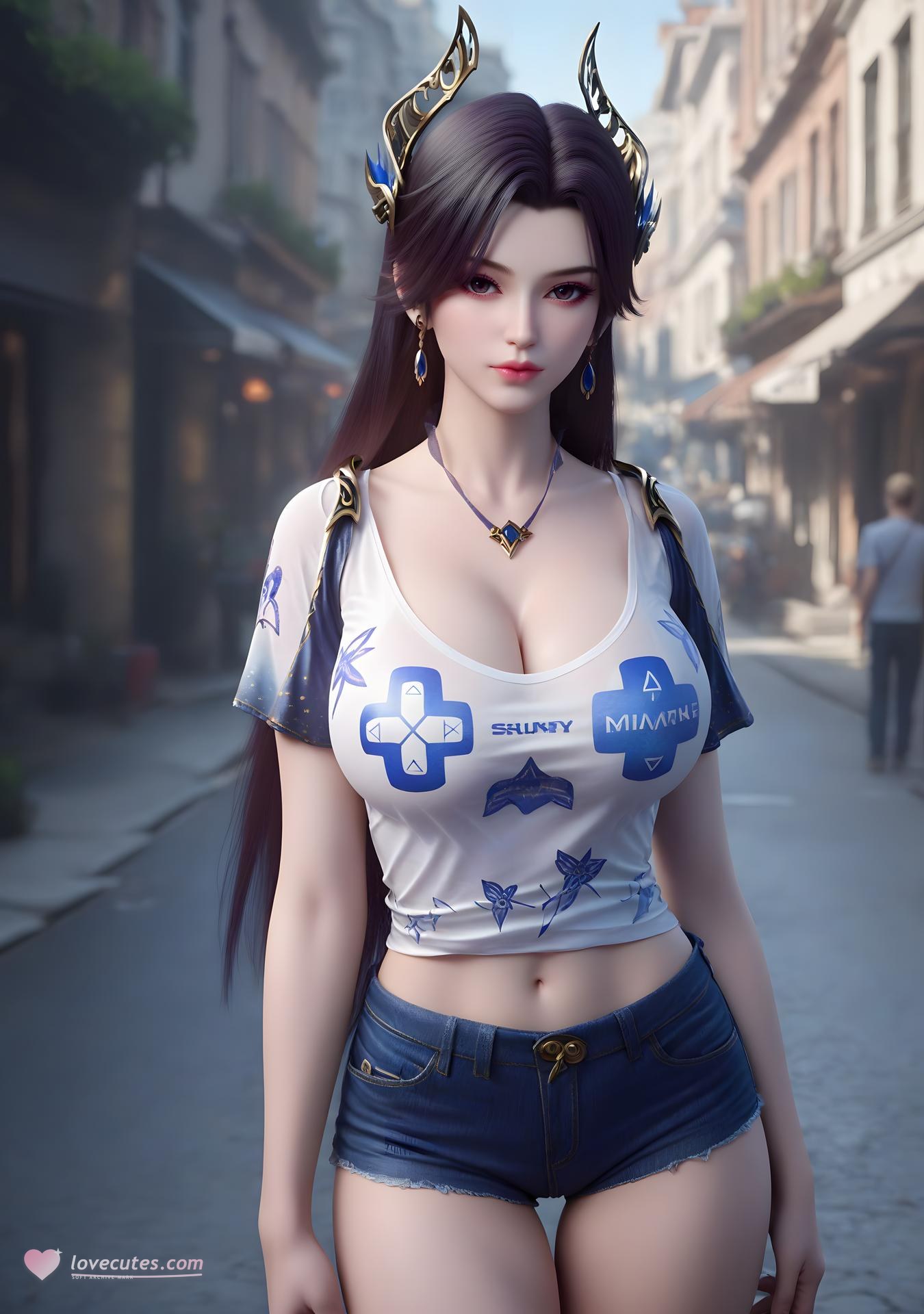 AI Porn - Battle Through the Heavens Cao Ying bodysuit explicit nude AI Adult Gallery 98P