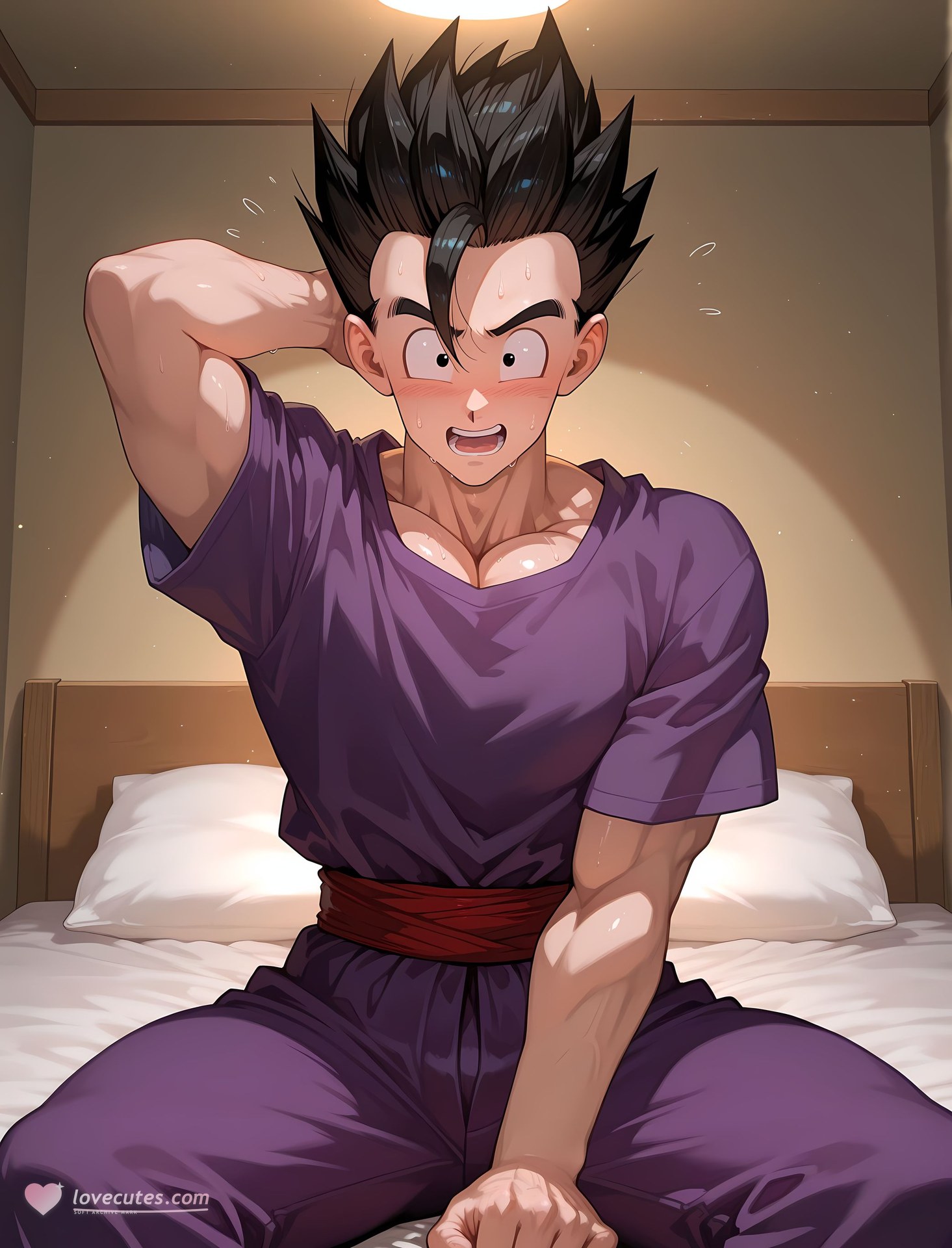 AI Porn - Dragon Ball Videl 젖은 연출 노출 누드 AI 이미지 갤러리 184P