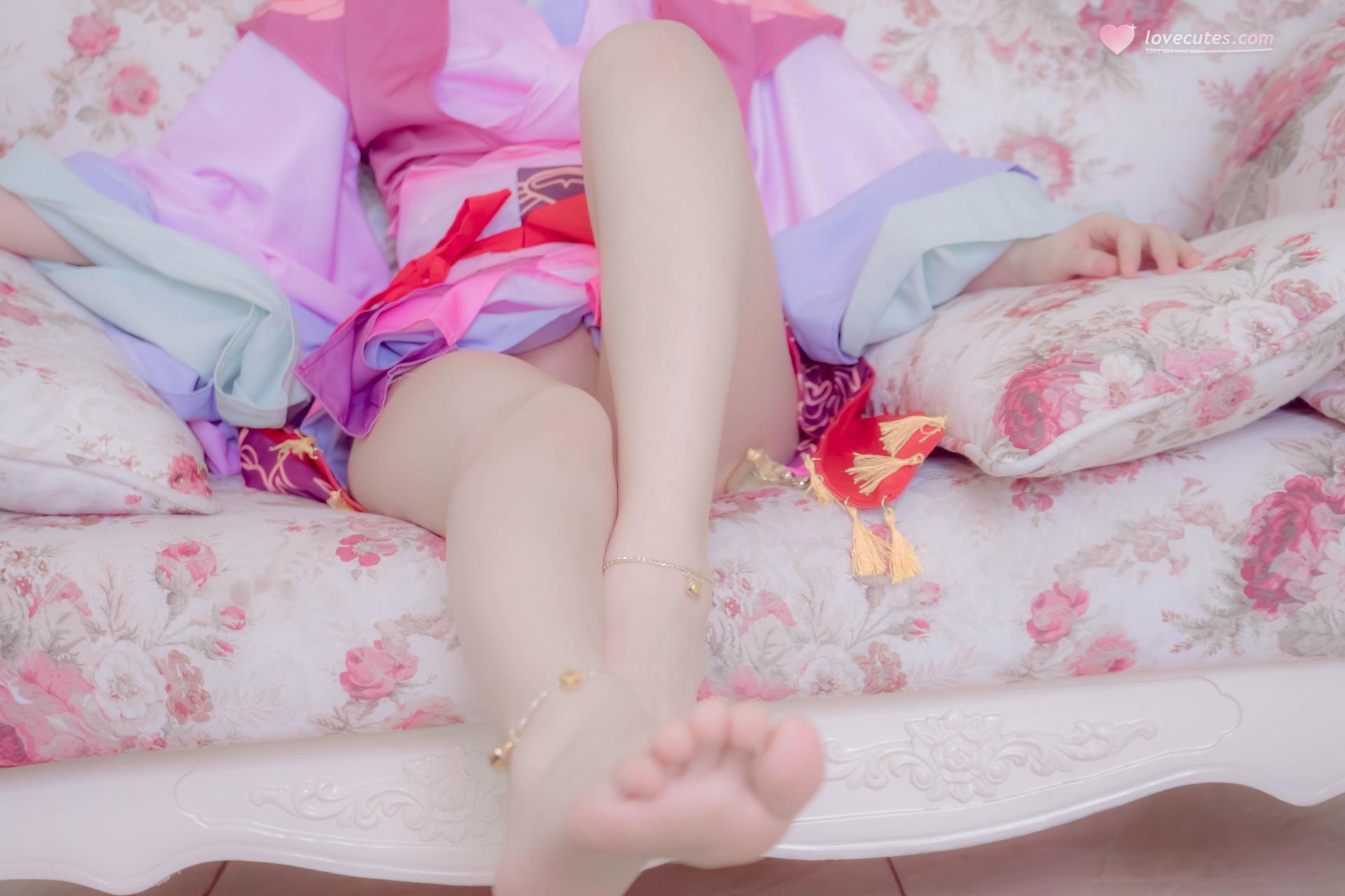 [คอสเพลย์] Shaonvyinghua - Tushan Honghong ชุดชั้นในลูกไม้เซ็ตผู้ใหญ่ 81P