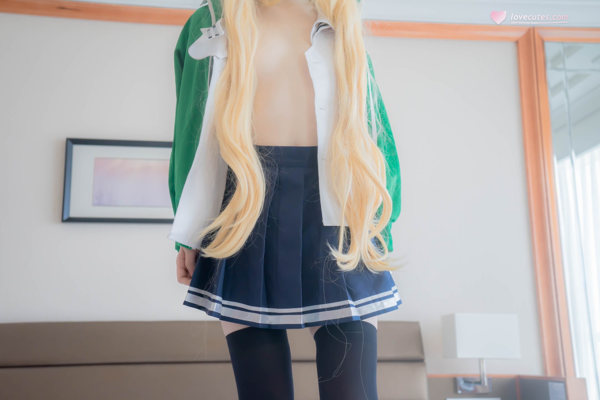 [cosplay] 少女映画 - 泽村·斯潘塞·英梨梨：翘臀学生装黑丝大尺度角色还原 93P