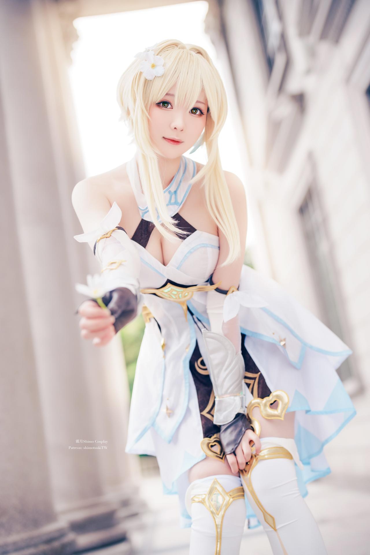 [cosplay] 霜月shimo - 原神 熒：旅行者服装美腿角色還原 18P