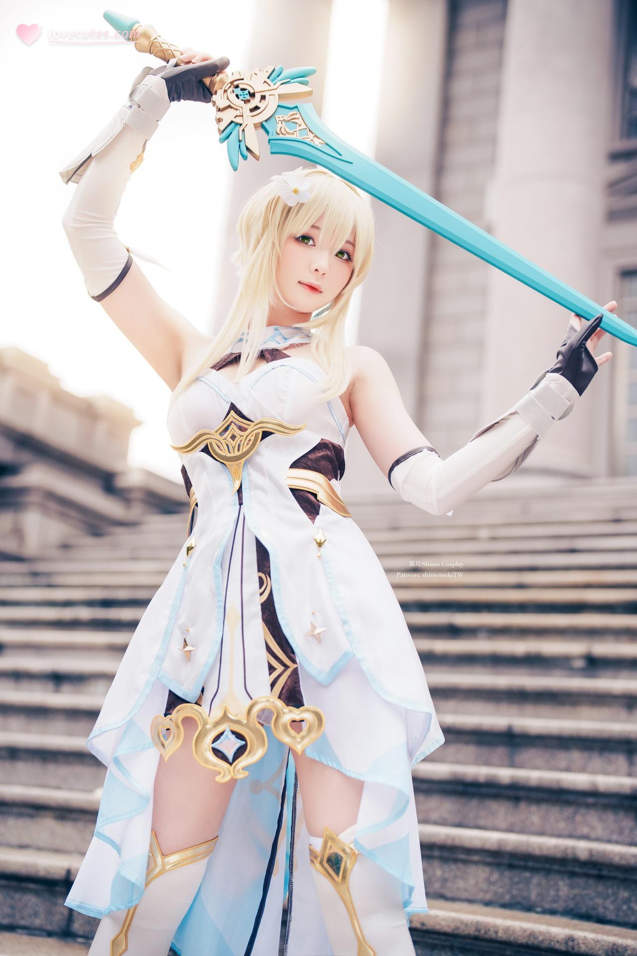 [cosplay] 霜月shimo - 原神 熒：旅行者服装美腿角色還原 18P