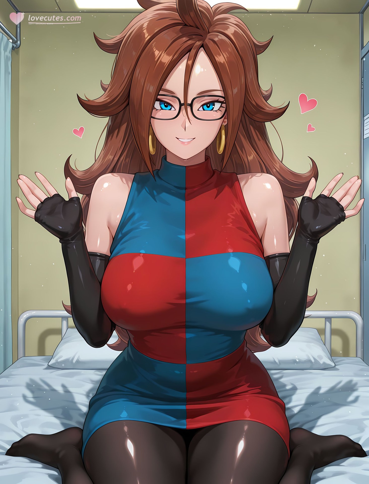 AI Porn - Dragon Ball Android 21 바디수트 젖은 연출 노출 누드 AI 이미지 갤러리 161P