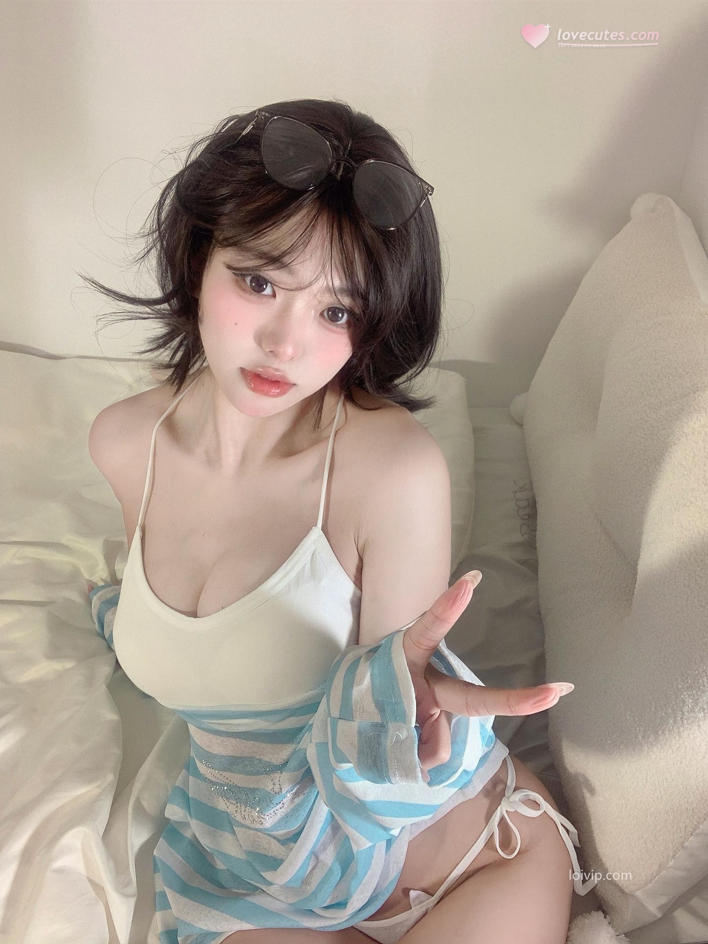 [private room] Nide Zhenzhenu - Home Girlfriend ชุดภาพคอสเพลย์ 99P1V