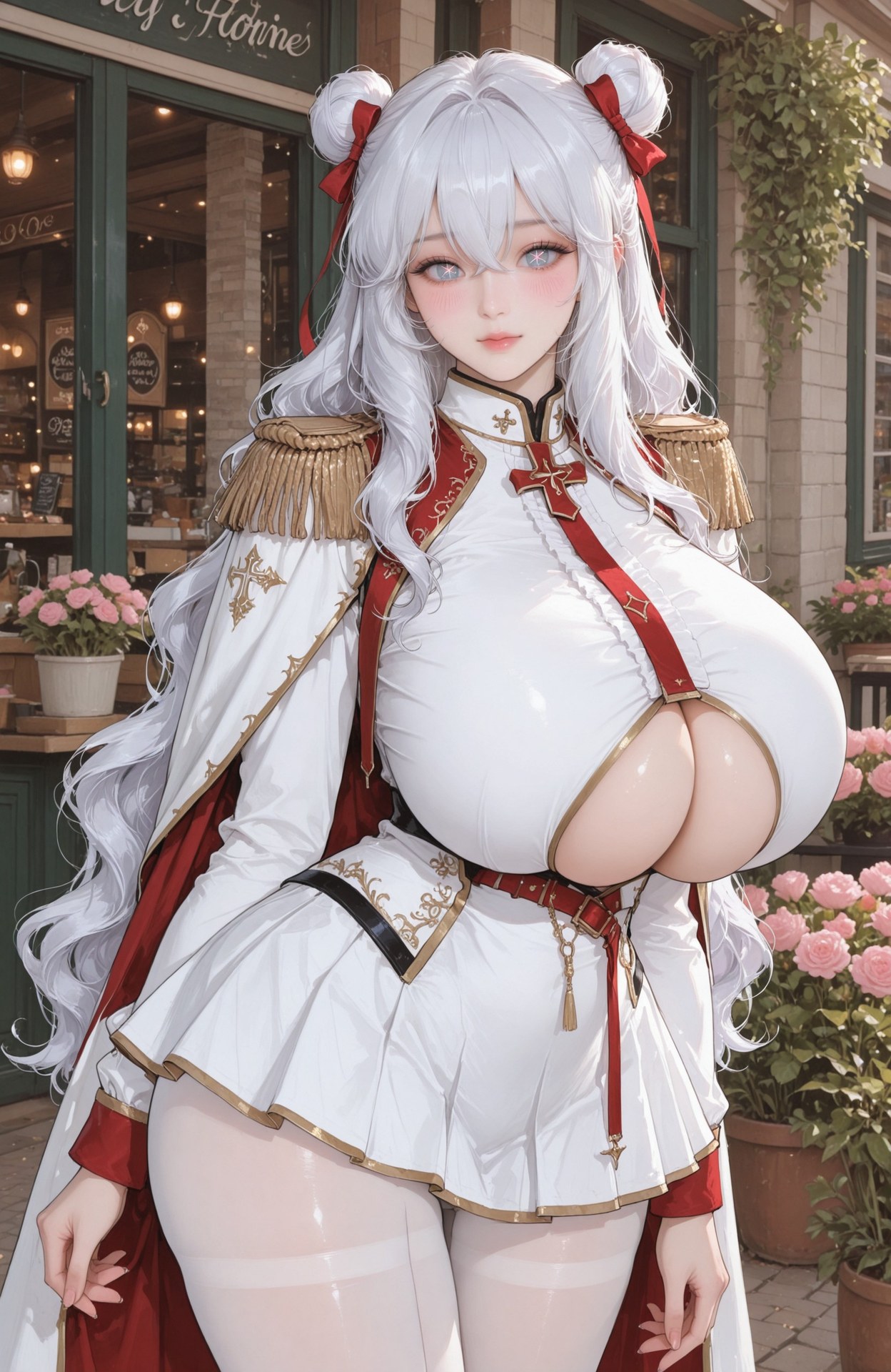 AI Generated Anime Girl - Azur Lane Le Malin bộ ảnh AI uniform styling, explicit nude detail 101P