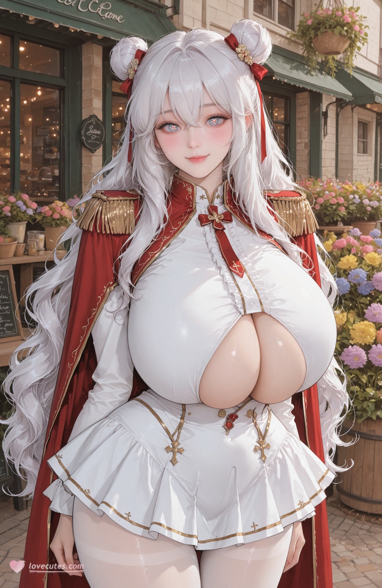 AI Generated Anime Girl - Azur Lane Le Malin bộ ảnh AI uniform styling, explicit nude detail 101P