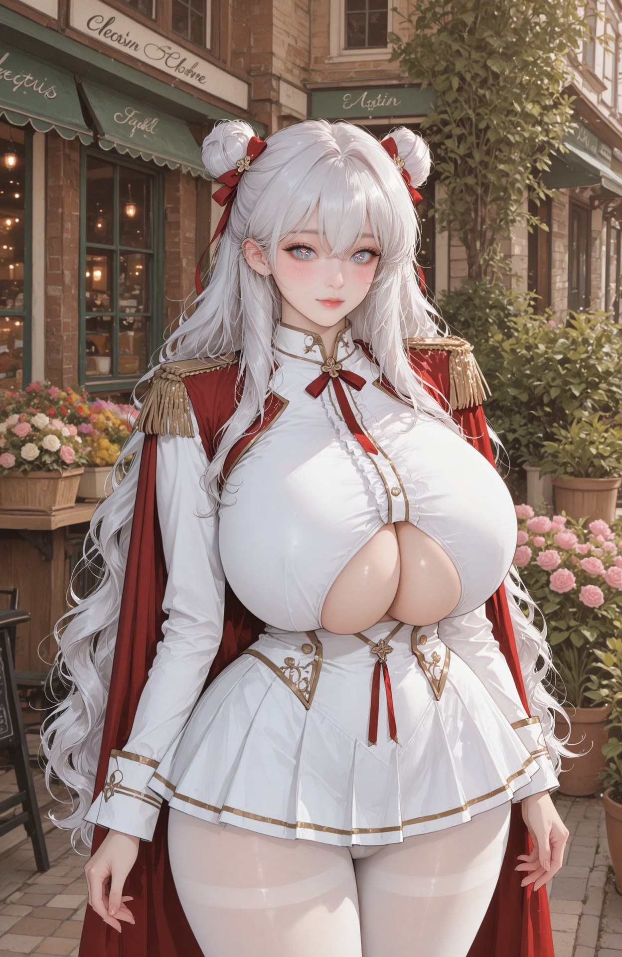 AI Generated Anime Girl - Azur Lane Le Malin bộ ảnh AI uniform styling, explicit nude detail 101P
