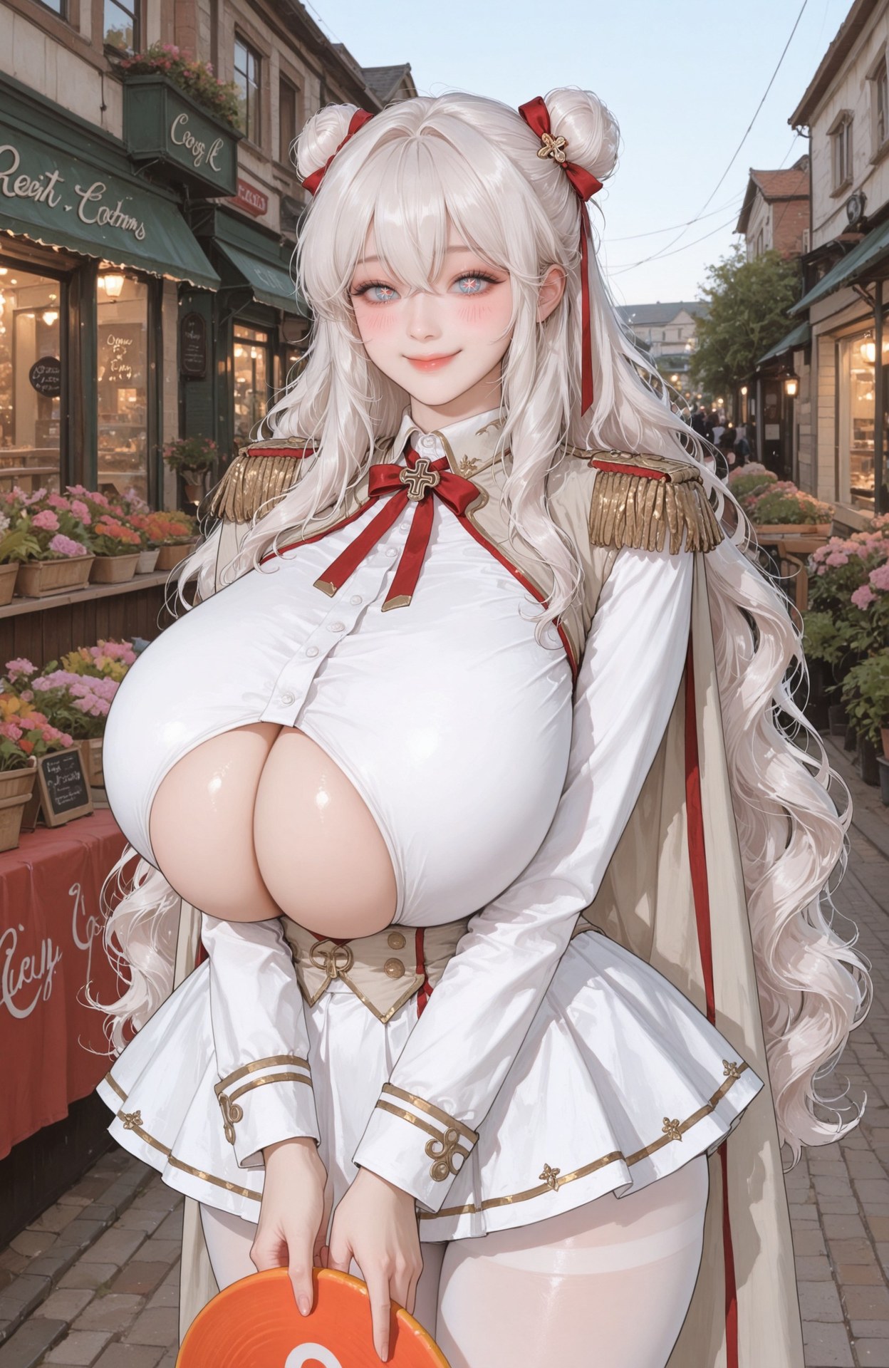 AI Generated Anime Girl - Azur Lane Le Malin bộ ảnh AI uniform styling, explicit nude detail 101P
