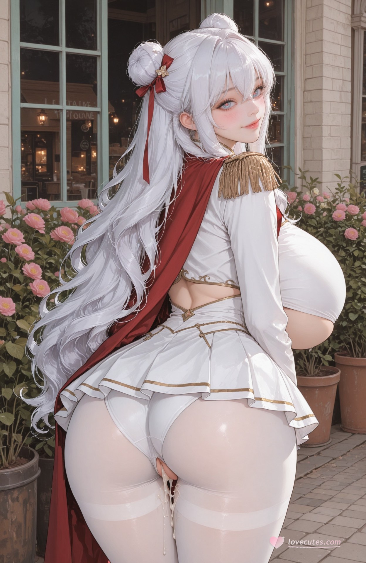 AI Generated Anime Girl - Azur Lane Le Malin bộ ảnh AI uniform styling, explicit nude detail 101P