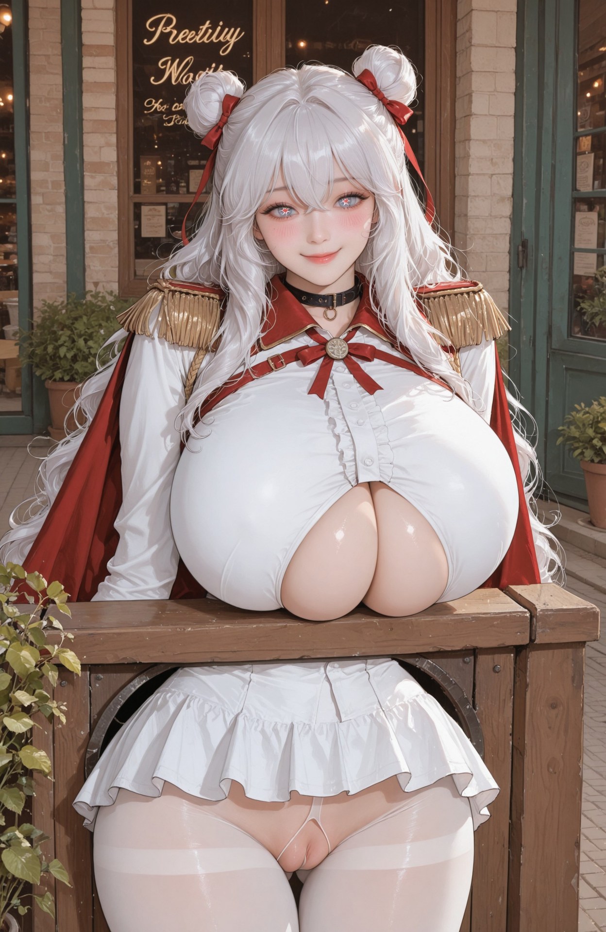 AI Generated Anime Girl - Azur Lane Le Malin uniform styling, explicit nude detail AI画像ギャラリー 101P