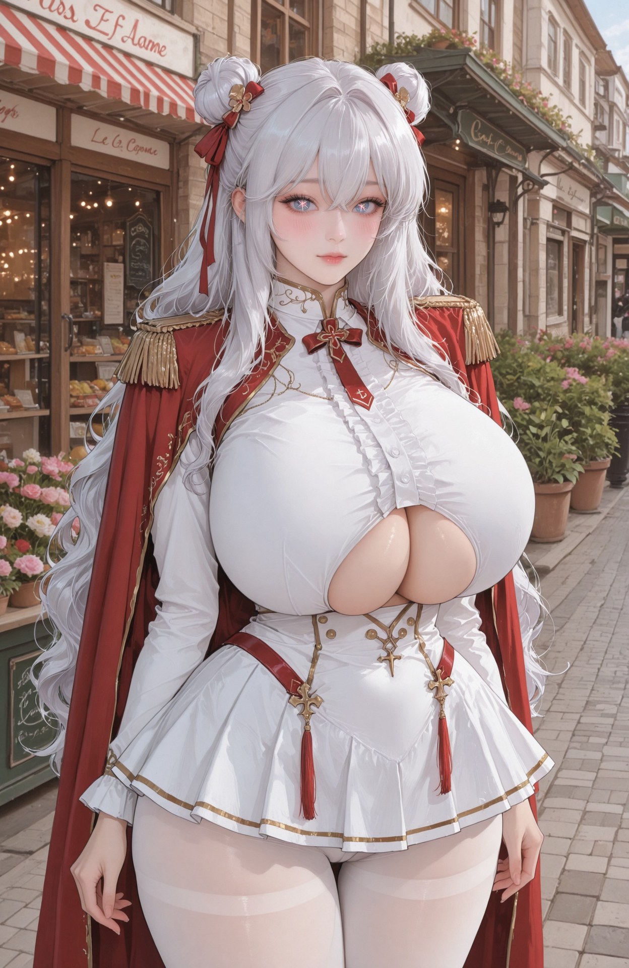 AI Generated Anime Girl - Azur Lane Le Malin uniform styling, explicit nude detail AI 이미지 갤러리 101P