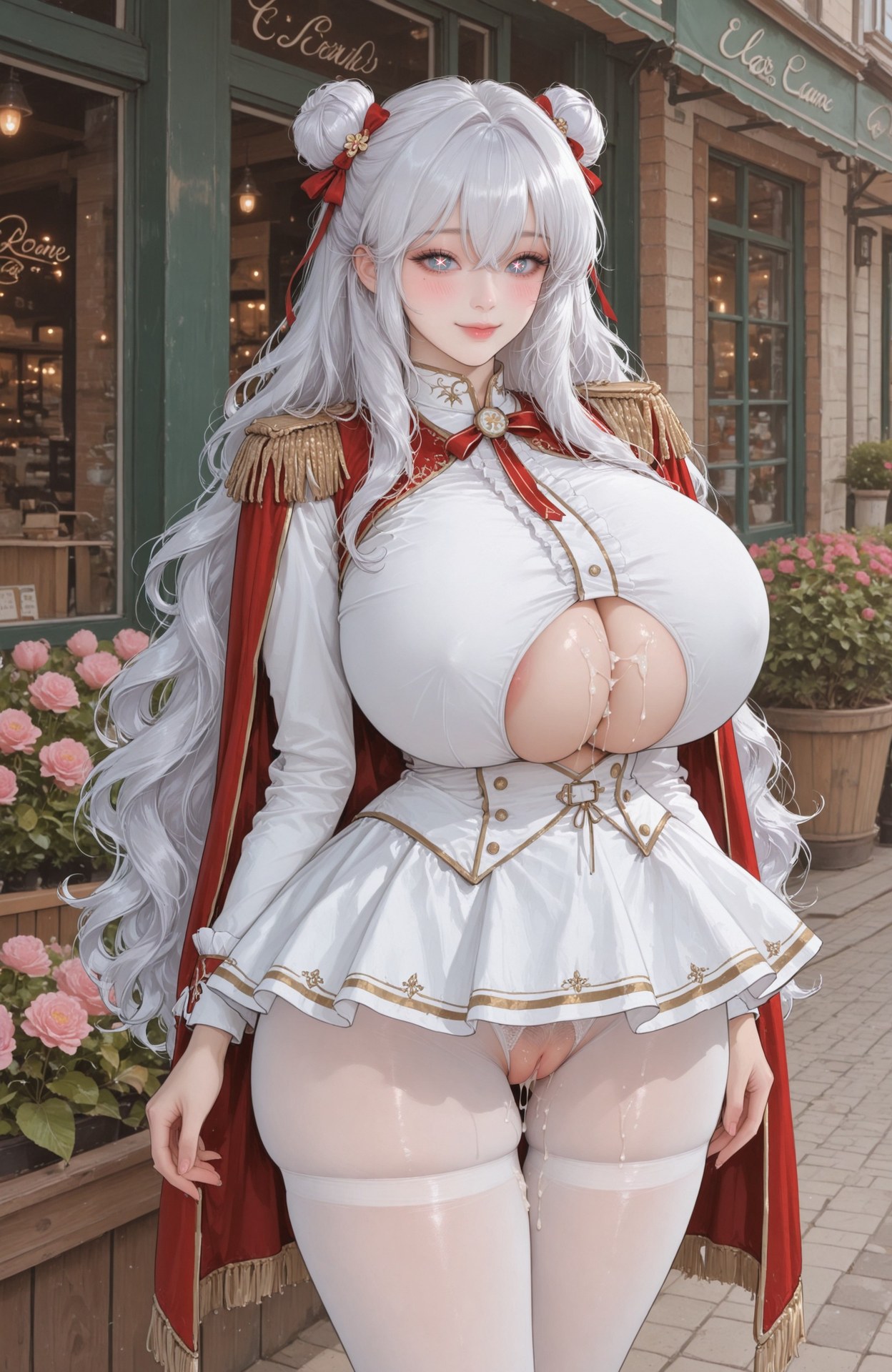 AI Generated Anime Girl - Azur Lane Le Malin uniform styling, explicit nude detail AI 이미지 갤러리 101P