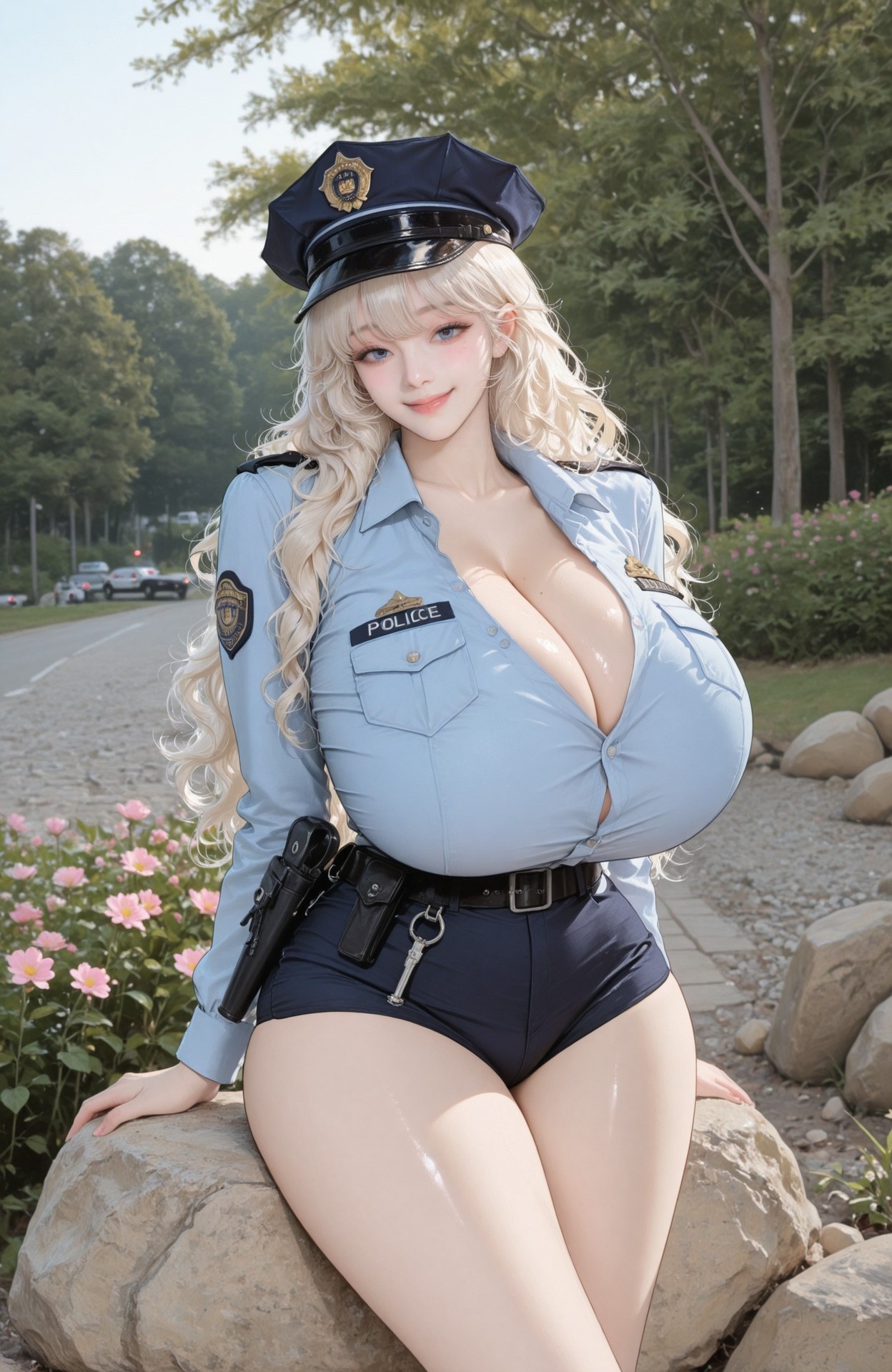 AI Generated Anime Girl - Goddess of Victory NIKKE Poli bộ ảnh AI bodysuit, explicit nude detail 101P