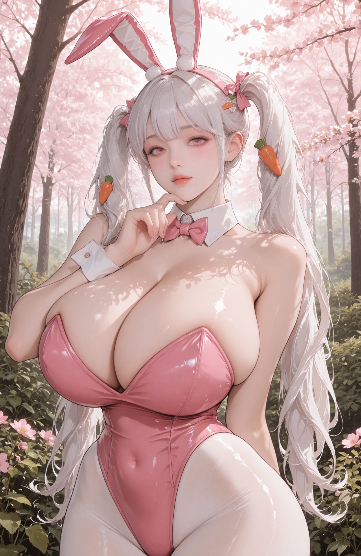 AI Generated Anime Girl - Goddess of Victory NIKKE Alice: bodysuit, bikini, wet-look styling, explicit nude detail 95P