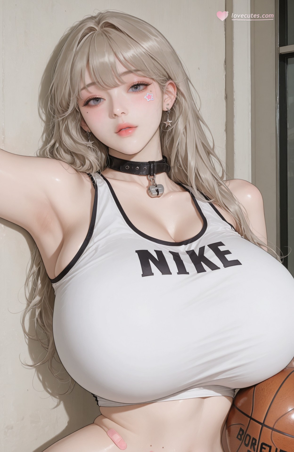 AI Generated Anime Girl - Goddess of Victory NIKKE Bay: bodysuit, uniform styling, wet-look styling, explicit nude detail 93P