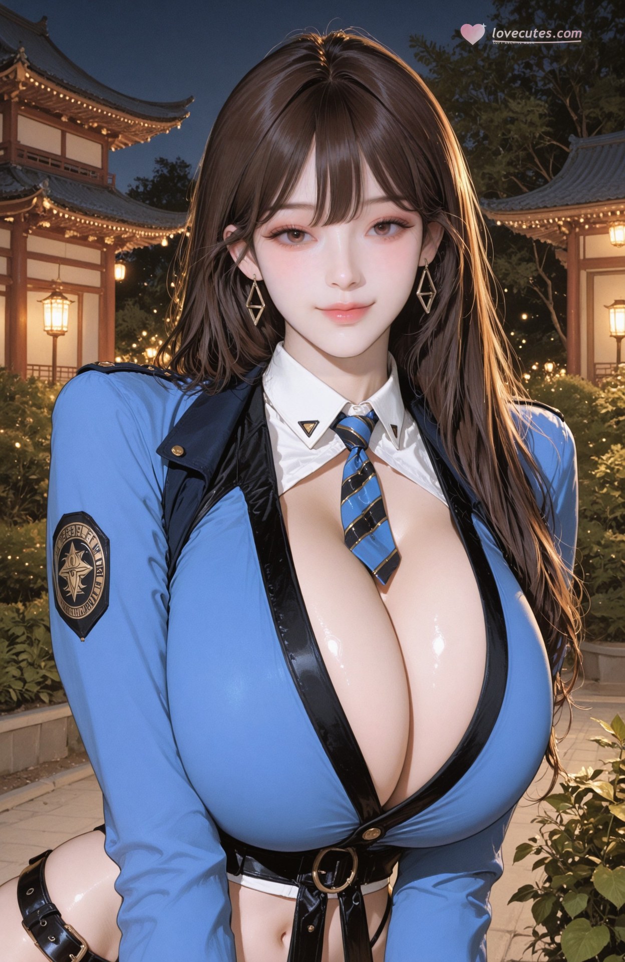 AI Generated Anime Girl - Goddess of Victory NIKKE Diesel: bodysuit, uniform styling, wet-look styling, explicit nude detail 93P