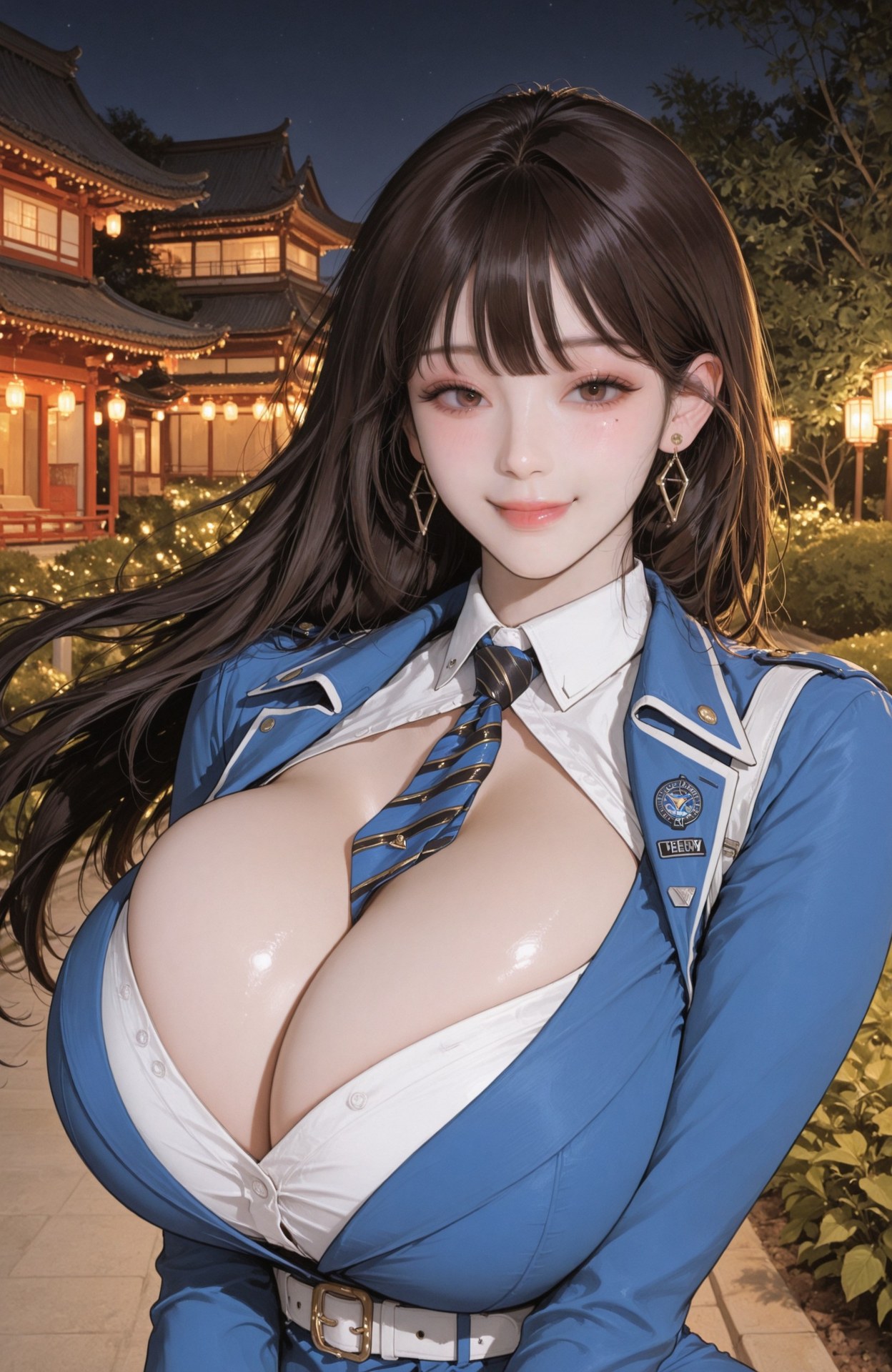 AI Generated Anime Girl - Goddess of Victory NIKKE Diesel: bodysuit, uniform styling, wet-look styling, explicit nude detail 93P