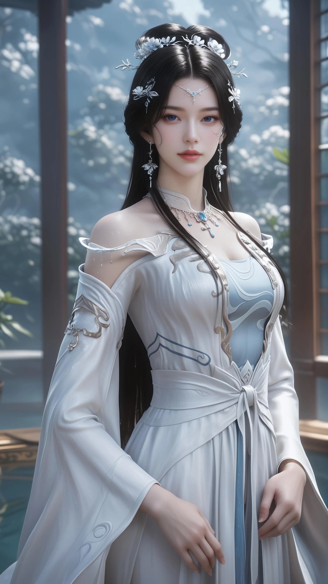 AI Porn - 안묘의 보디슈트 노출 누드 AI 성인 갤러리 828P