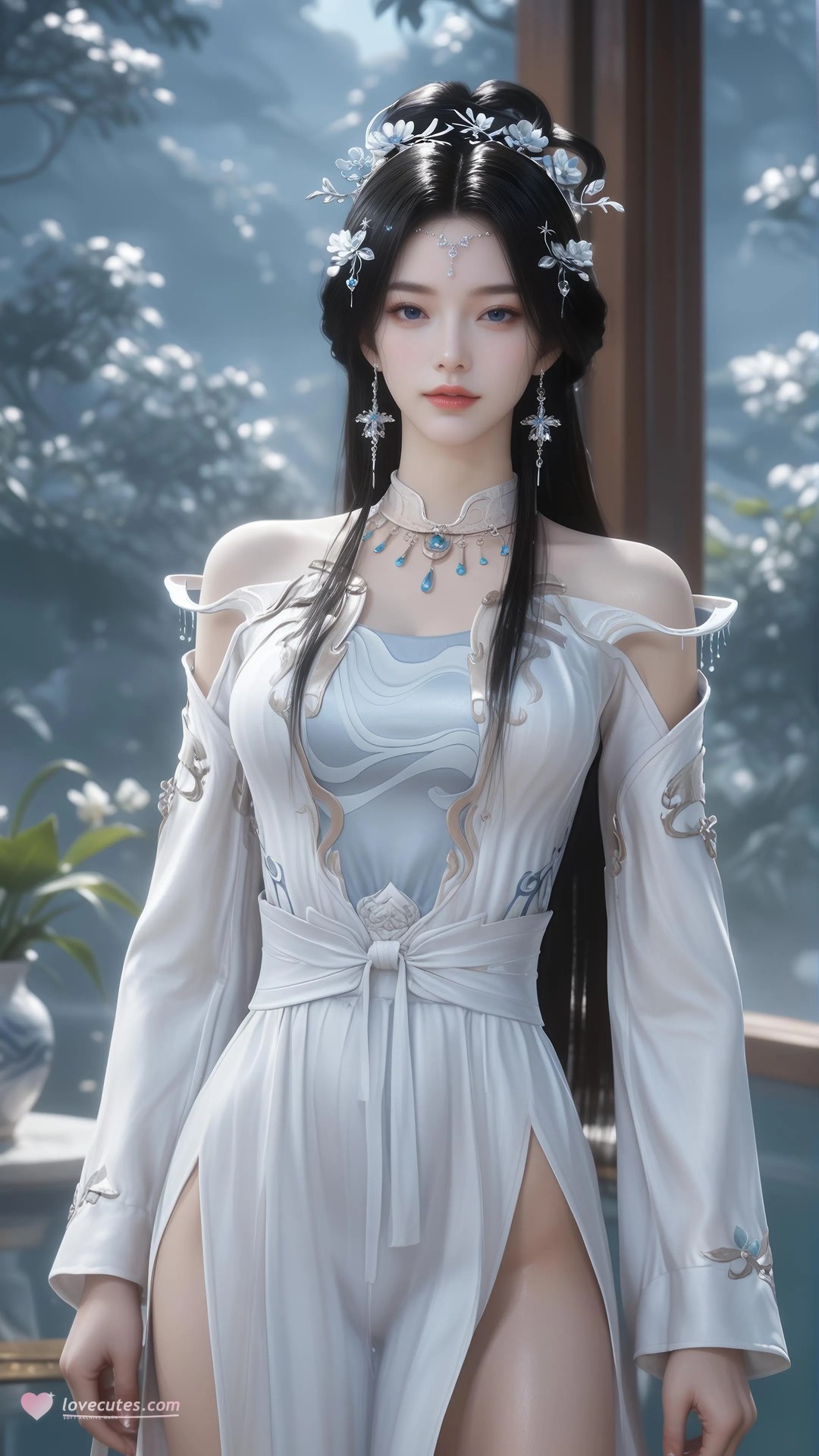 AI Porn - 안묘의 보디슈트 노출 누드 AI 성인 갤러리 828P