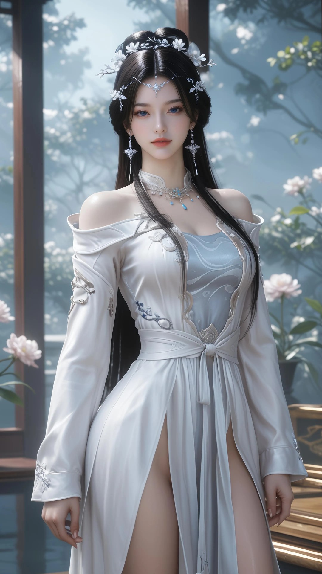 AI Porn - 안묘의 보디슈트 노출 누드 AI 성인 갤러리 828P
