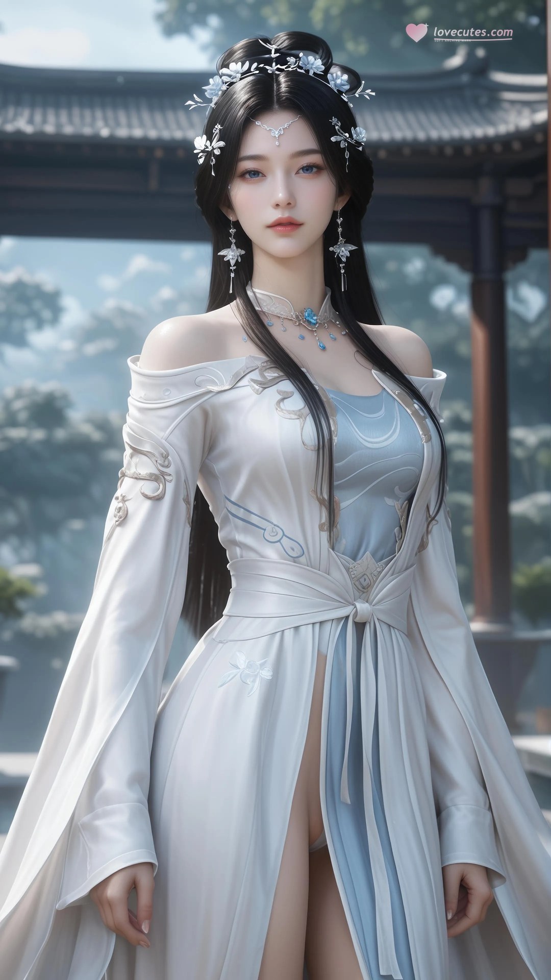 AI Porn - 안묘의 보디슈트 노출 누드 AI 성인 갤러리 828P