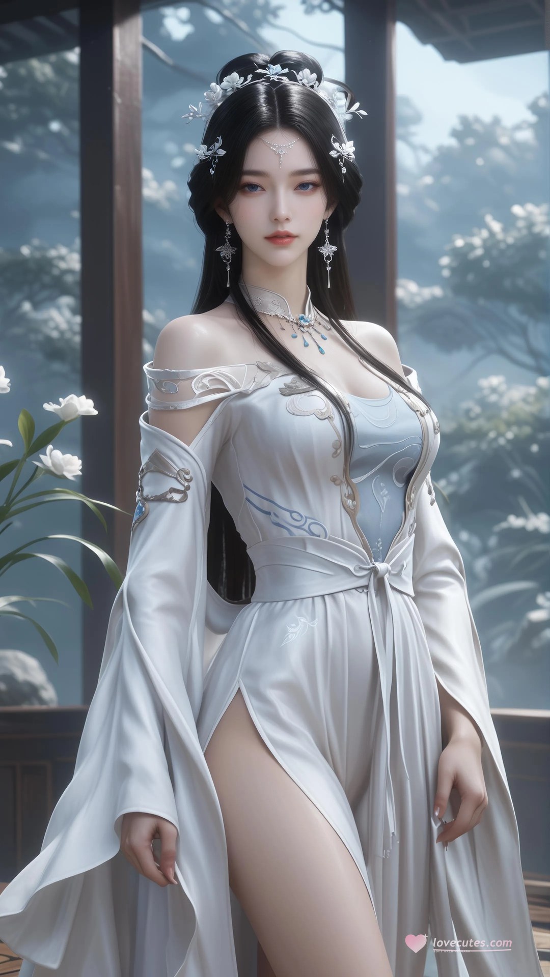 AI Porn - 안묘의 보디슈트 노출 누드 AI 성인 갤러리 828P