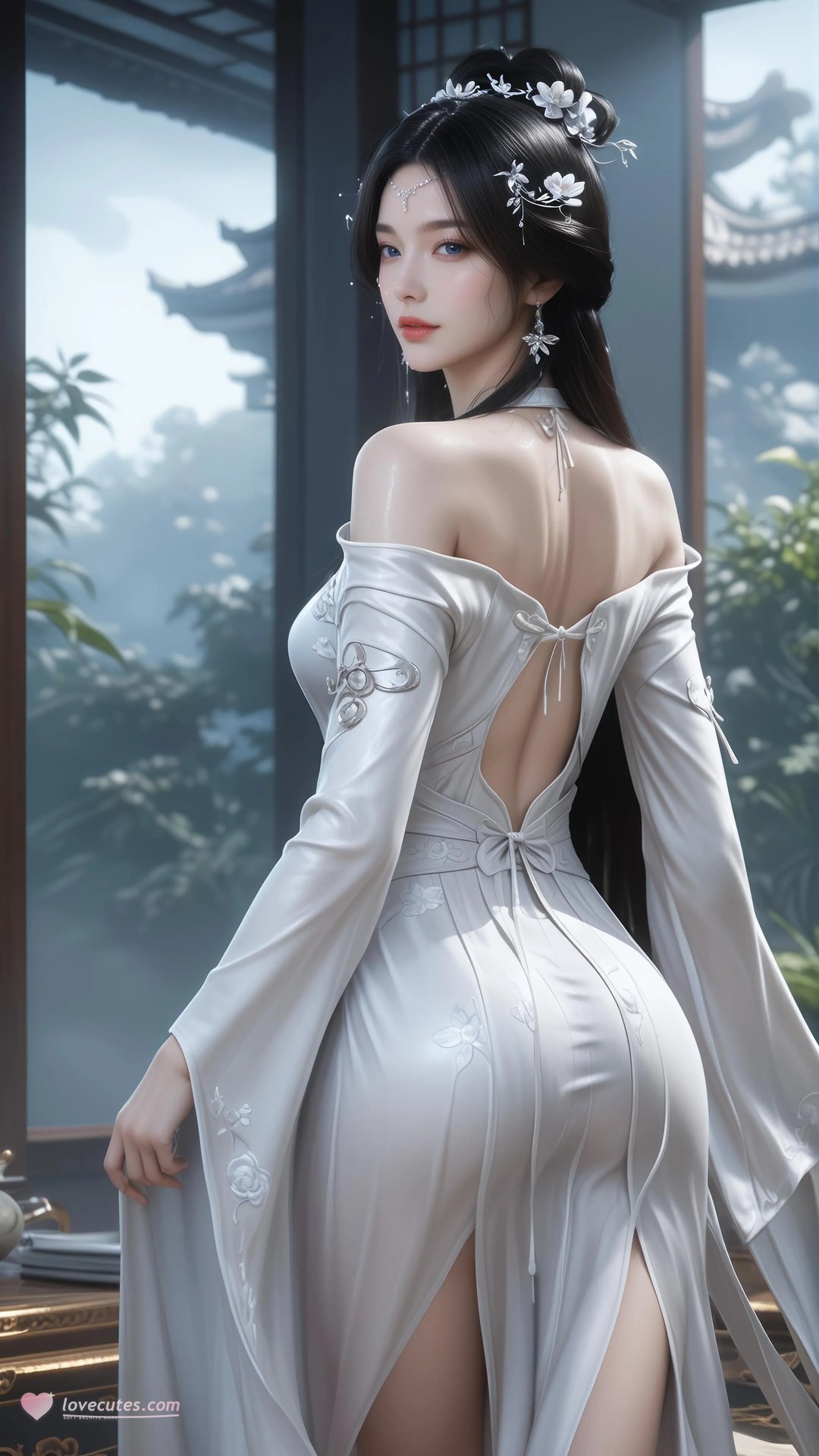 AI Porn - 안묘의 보디슈트 노출 누드 AI 성인 갤러리 828P