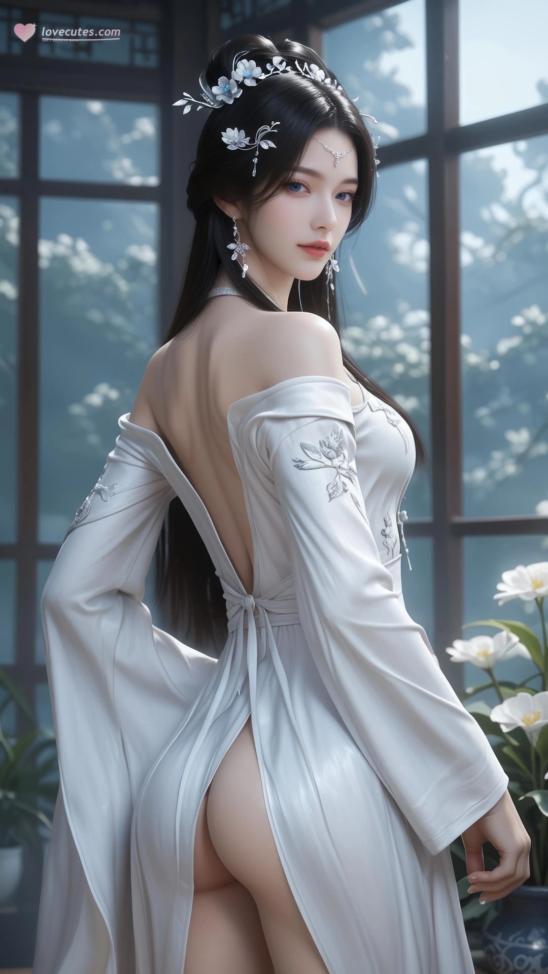 AI Porn - 안묘의 보디슈트 노출 누드 AI 성인 갤러리 828P