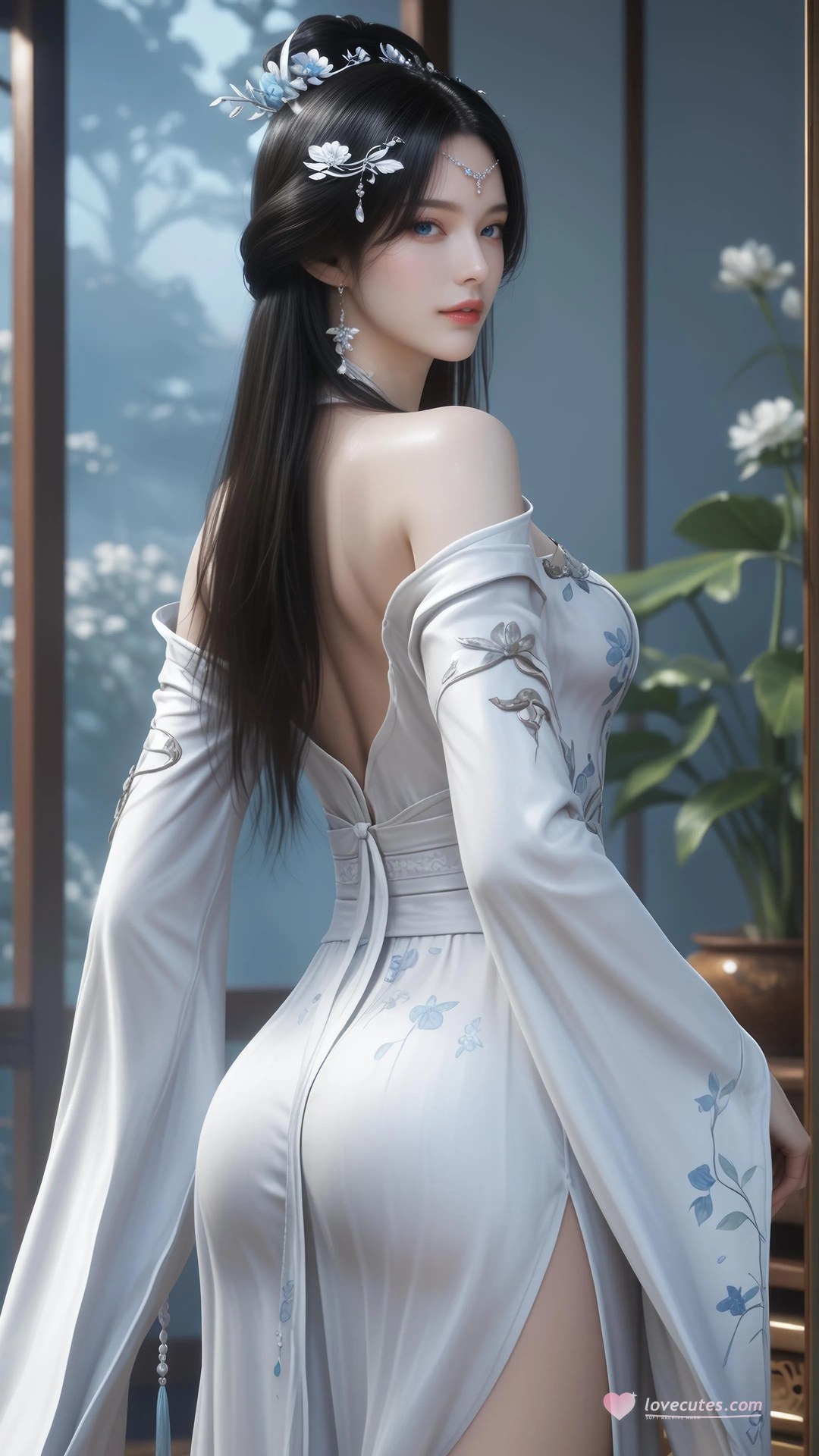 AI Porn - 안묘의 보디슈트 노출 누드 AI 성인 갤러리 828P
