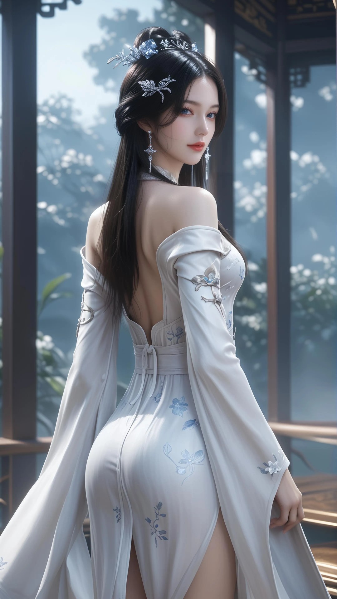 AI Porn - 안묘의 보디슈트 노출 누드 AI 성인 갤러리 828P
