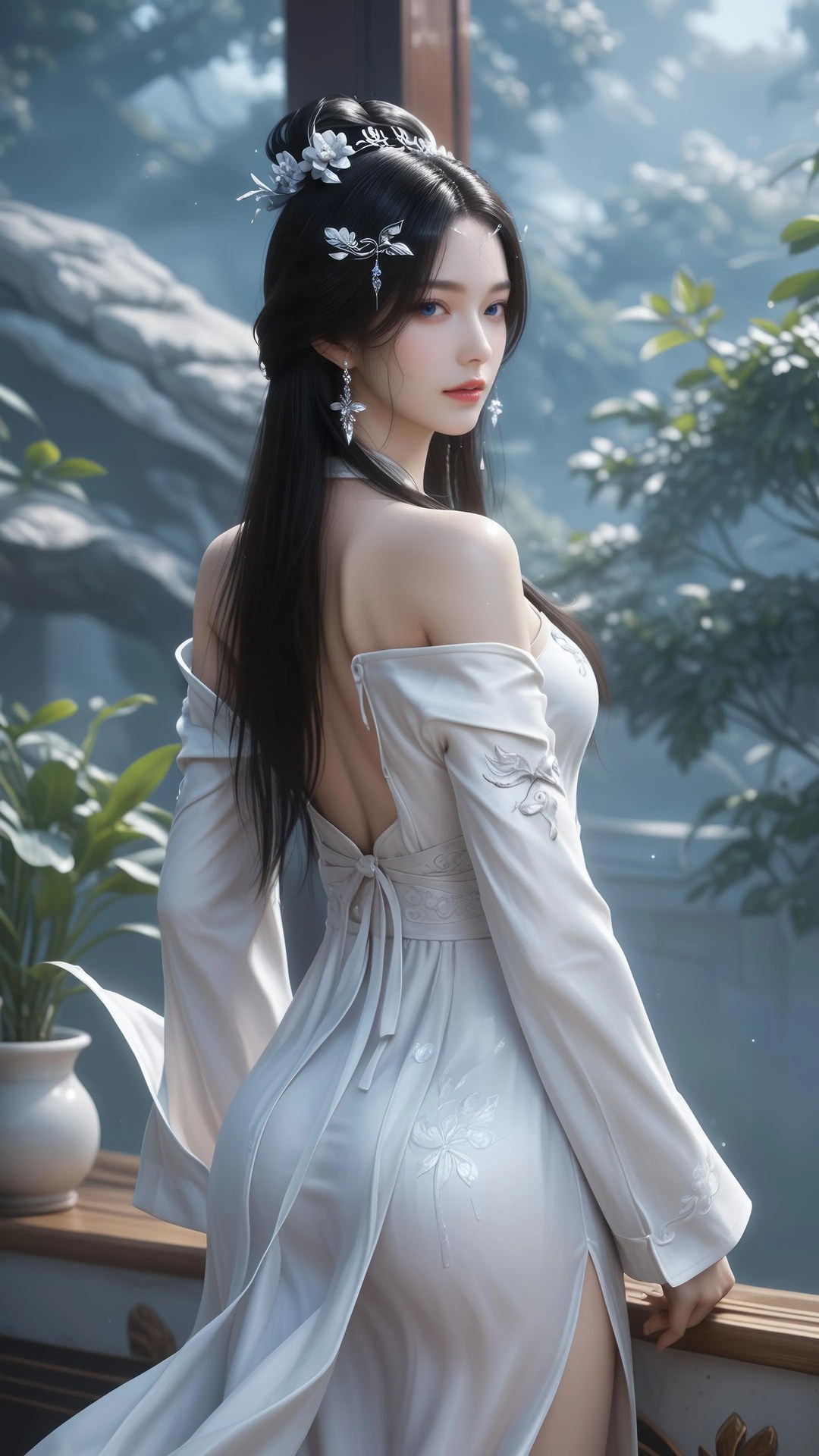 AI Porn - 안묘의 보디슈트 노출 누드 AI 성인 갤러리 828P