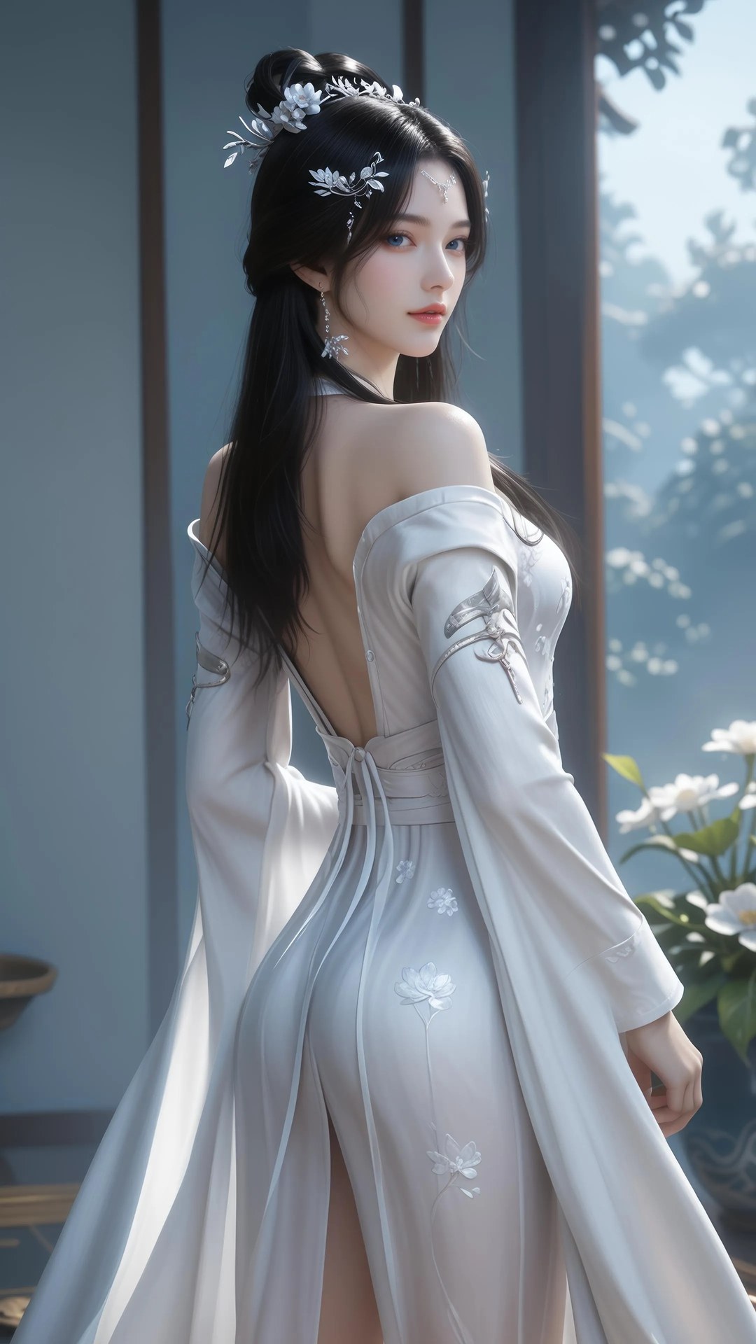 AI Porn - 안묘의 보디슈트 노출 누드 AI 성인 갤러리 828P