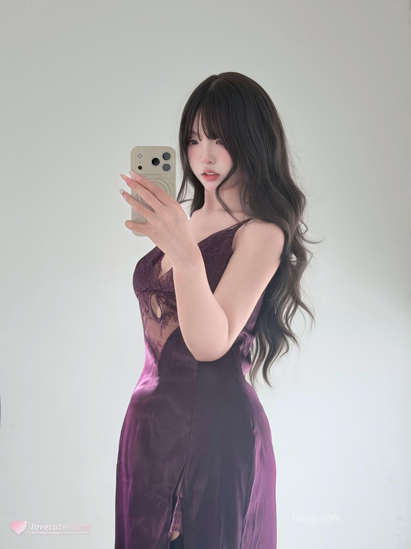 [private room] Nide Zhenzhenu - Purple Wife Temptation bộ ảnh cosplay 62P2V