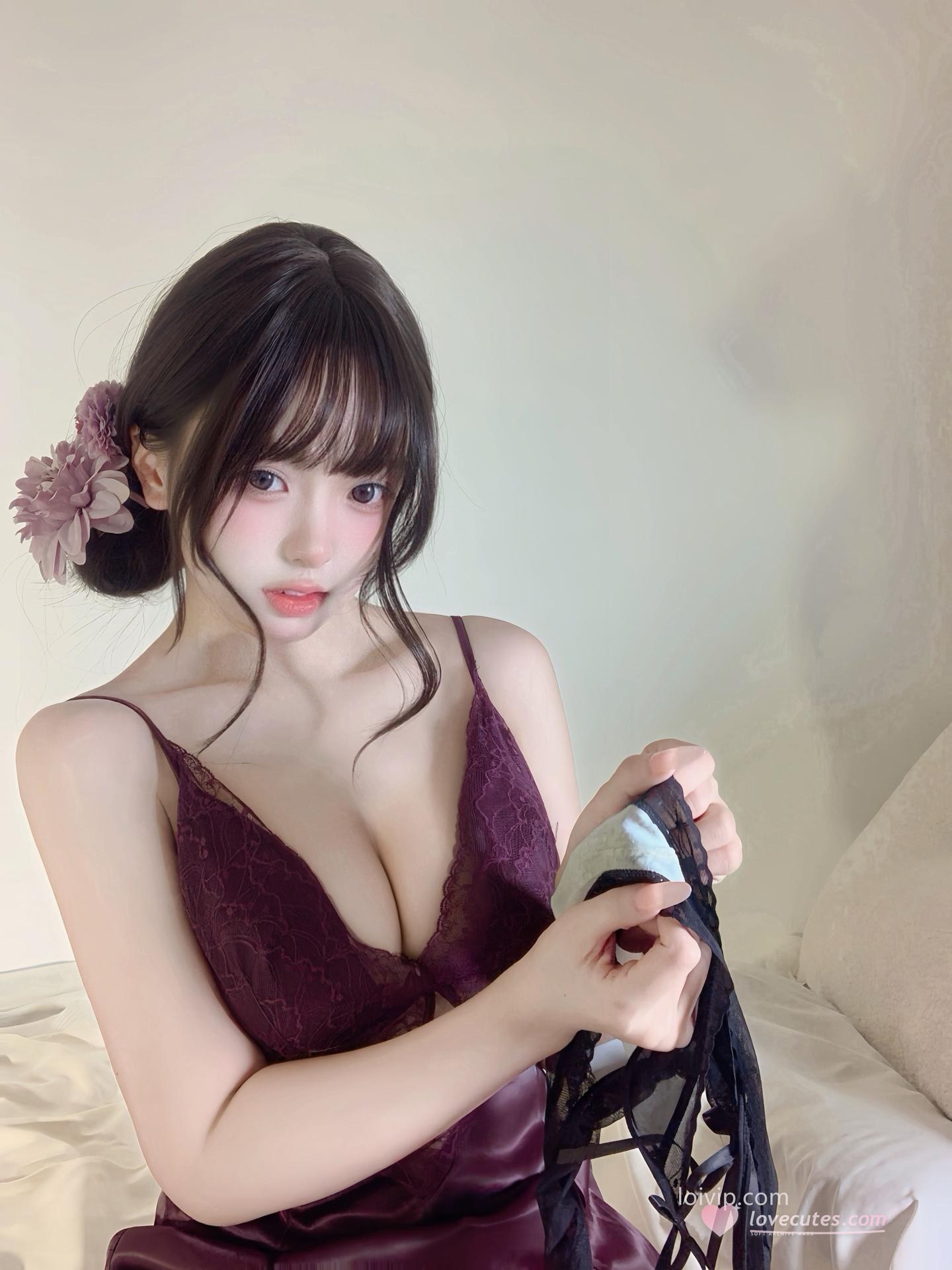 [私房] Nide Zhenzhenu - Purple Wife Temptation コスプレ写真集 62P2V