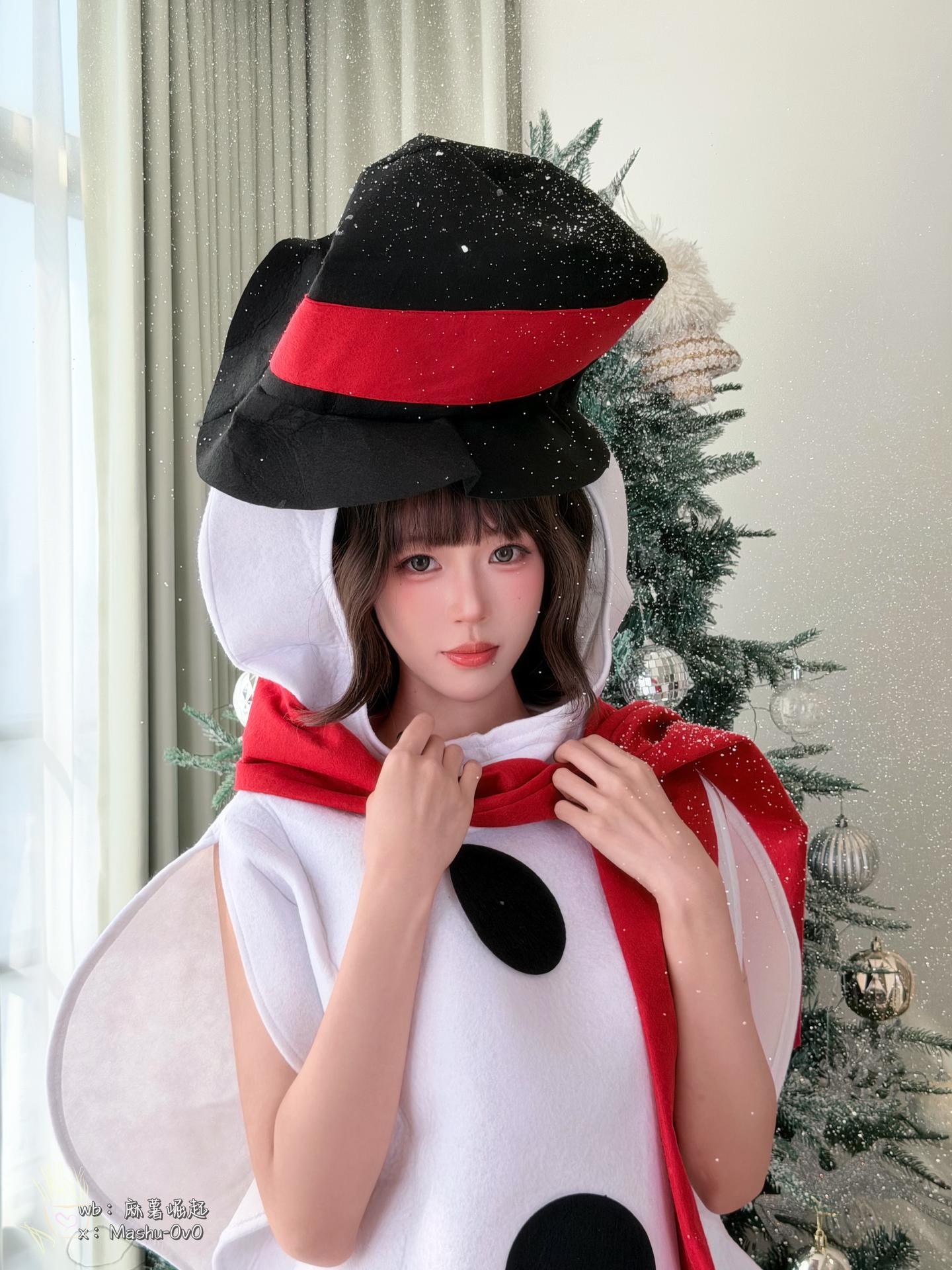 [寫真] 麻薯好吃 - 雪人小姐的惊喜指令：雪人冬日主题白色造型 73P