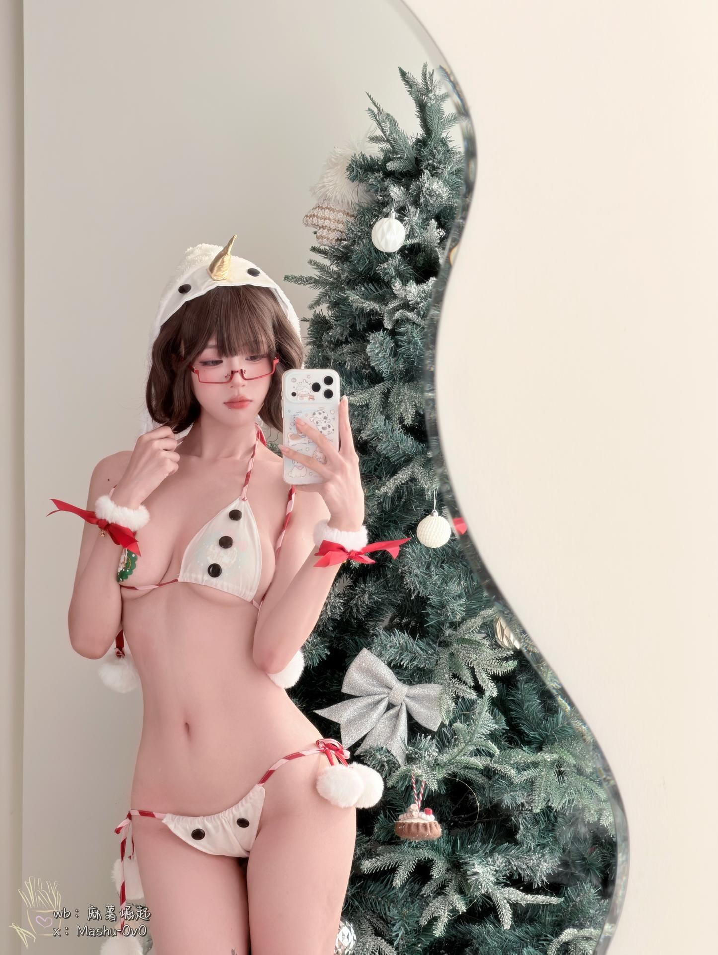[Photo Set] Mashu Haochi - Snow Lady Surprise Order ชุดภาพคอสเพลย์ 73P