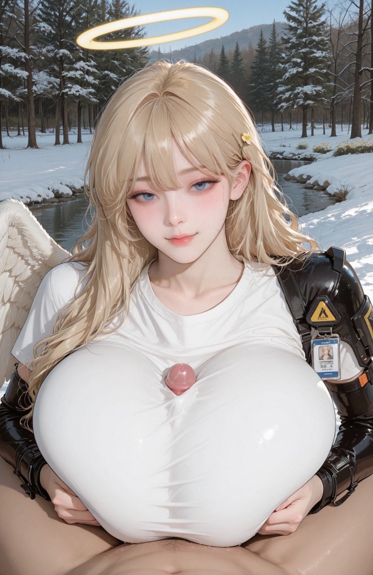AI Generated Anime Girl - Goddess of Victory NIKKE Guillotine: bodysuit, uniform styling, wet-look styling, nude detail 104P