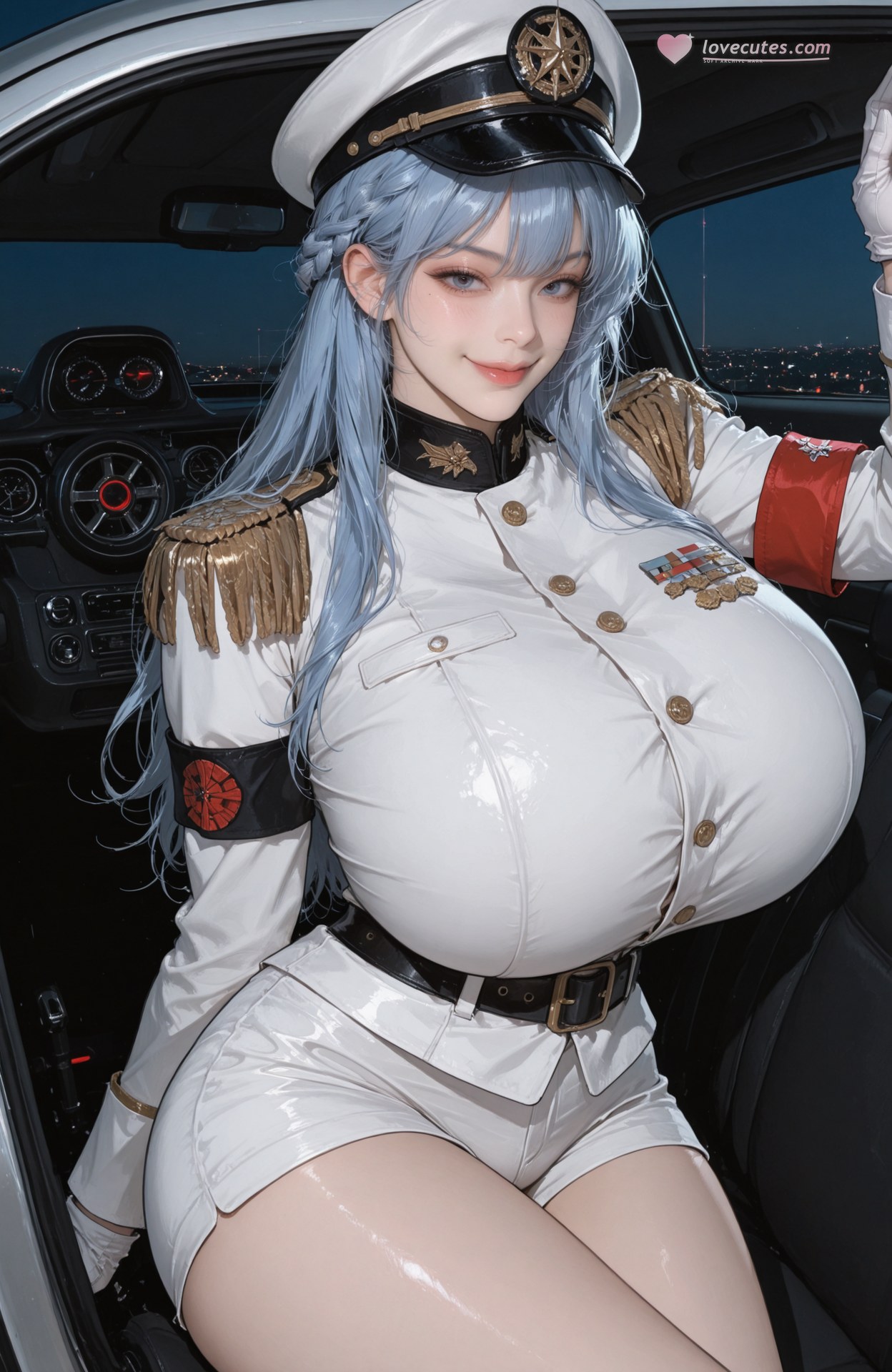 AI Generated Anime Girl - 勝利女神NIKKE Helm：緊身衣制服濕身 90P