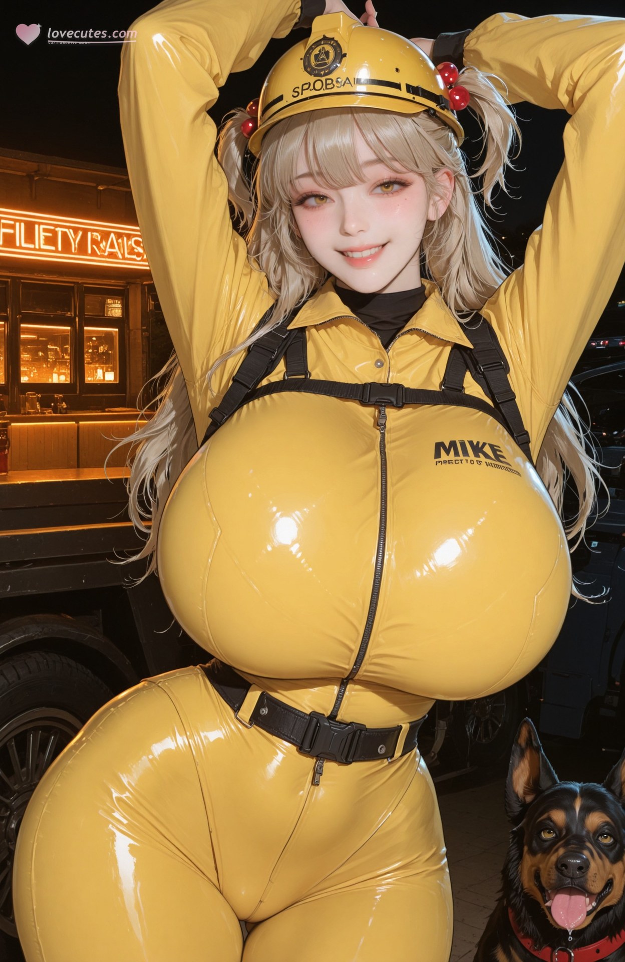 AI Generated Anime Girl - 勝利女神NIKKE Liter(nikke)：緊身衣制服海灘濕身露穴 104P
