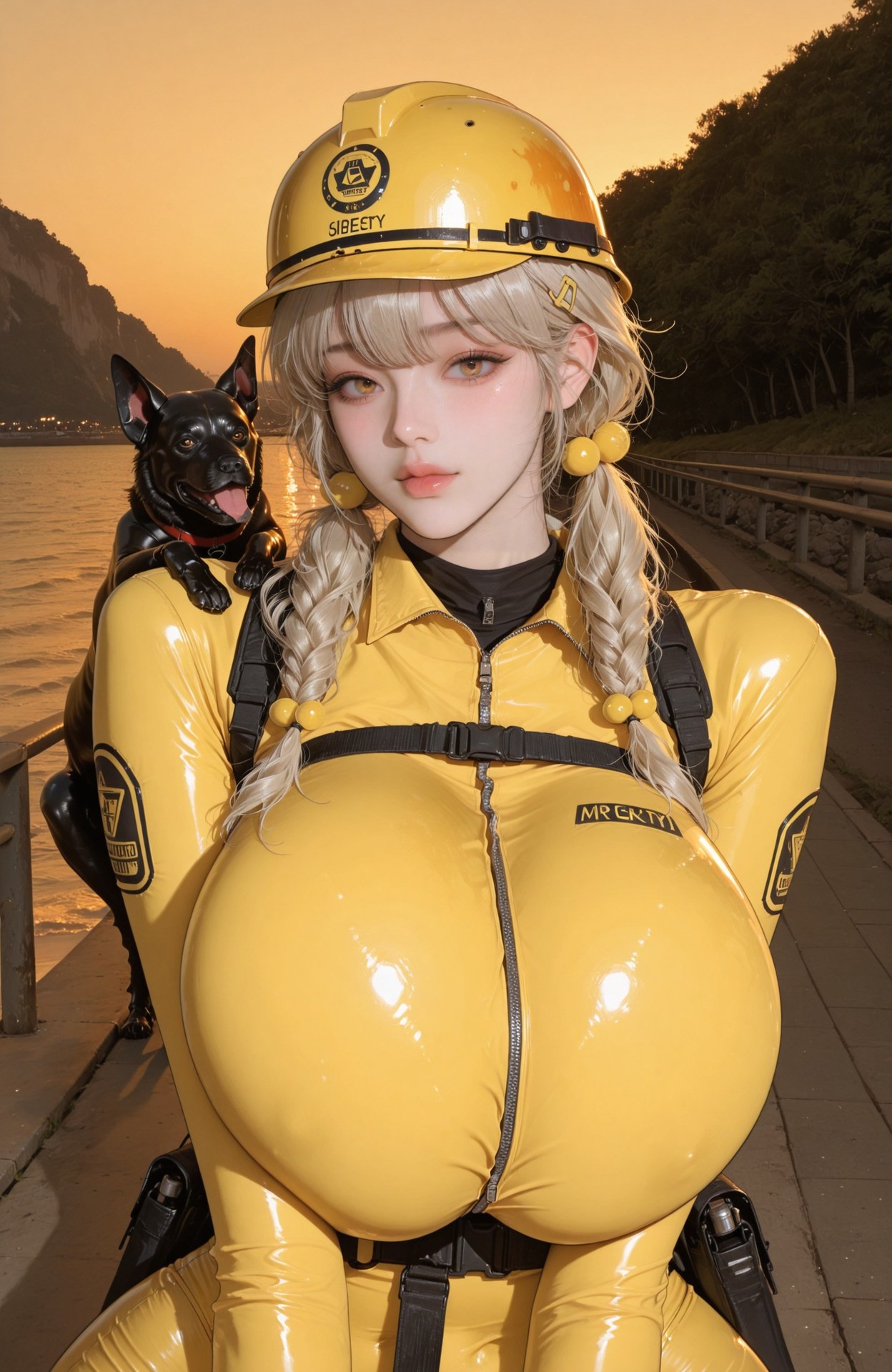 AI Generated Anime Girl - 勝利女神NIKKE Liter(nikke)：緊身衣制服海灘濕身露穴 104P
