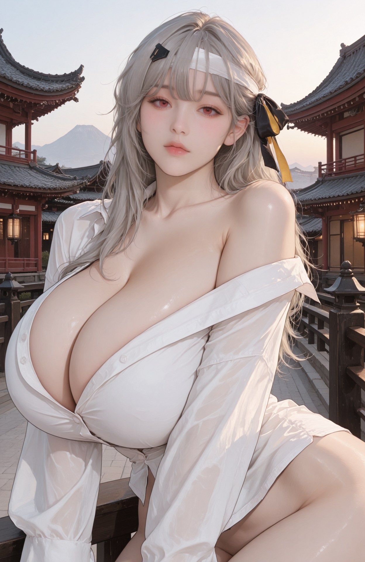 AI Generated Anime Girl - Goddess of Victory NIKKE Modernia lace lingerie, wet-look styling, nude styling AI 이미지 갤러리 90P