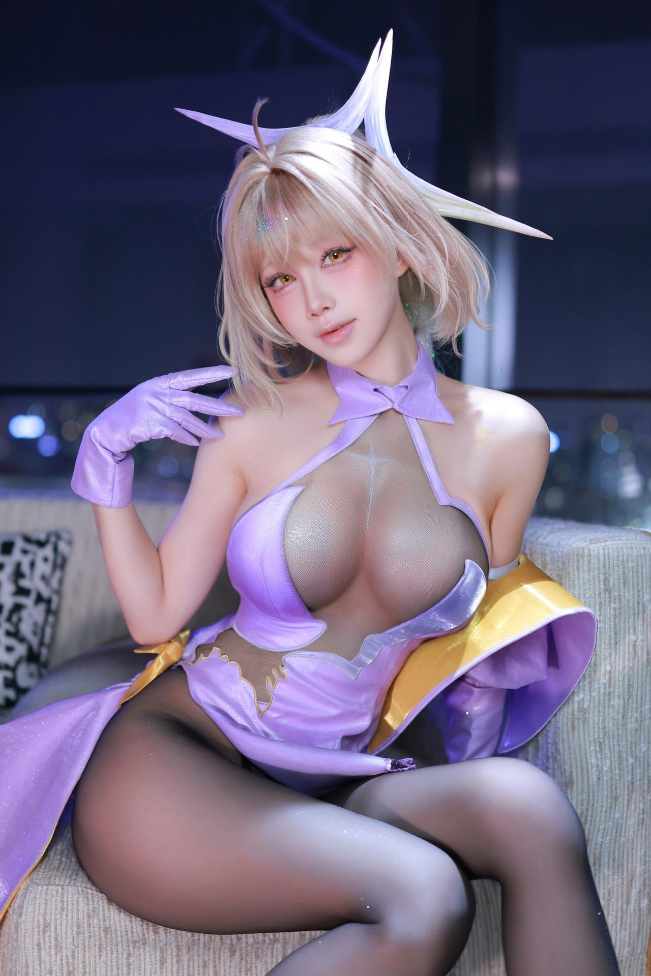 [Cosplay] Shuimiao Aqua - NIKKE Goddess of Victory Anis Super Star Starlight Cosplay Photo Set 54P