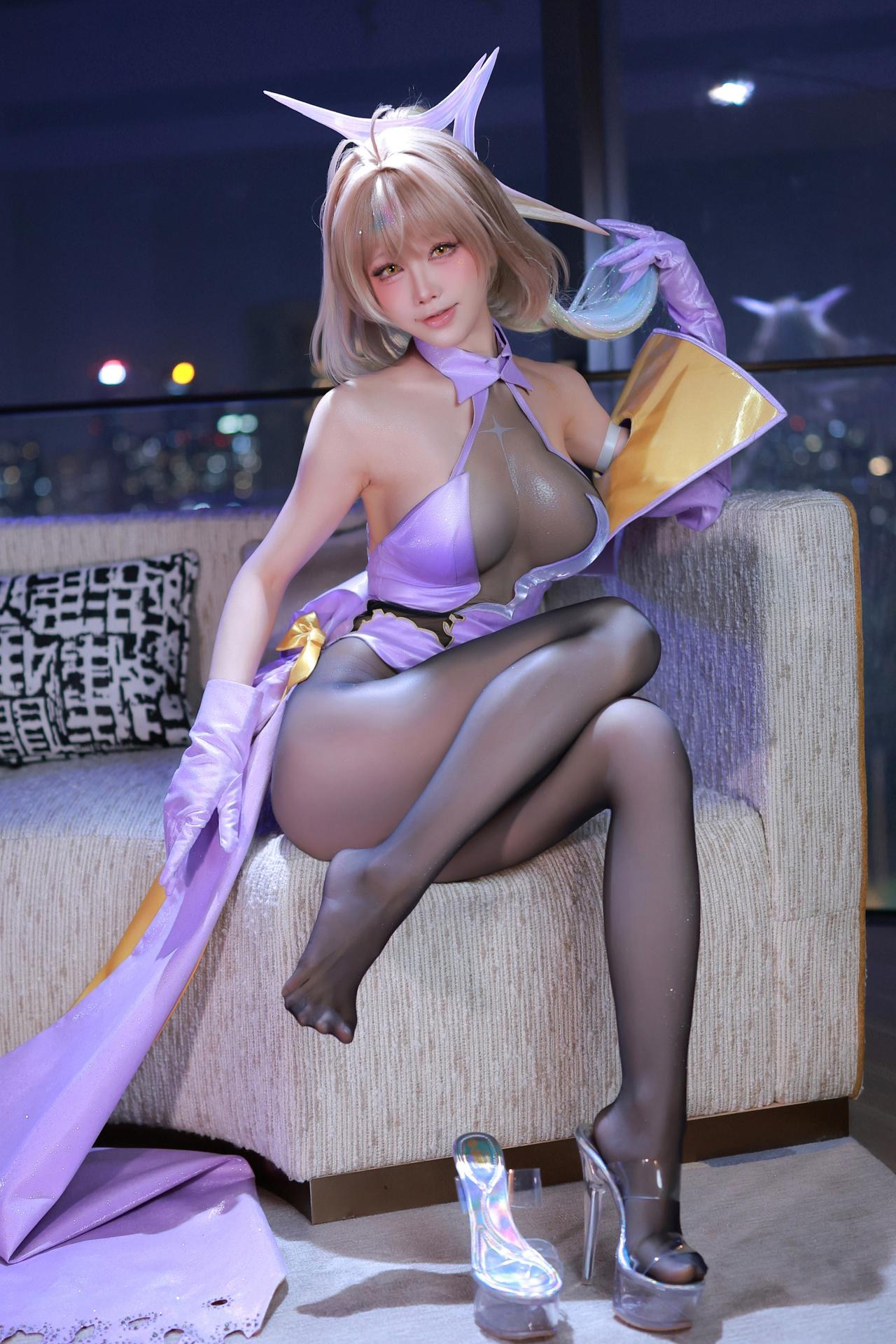 [Cosplay] Shuimiao Aqua - NIKKE Goddess of Victory Anis Super Star Starlight Cosplay Photo Set 54P
