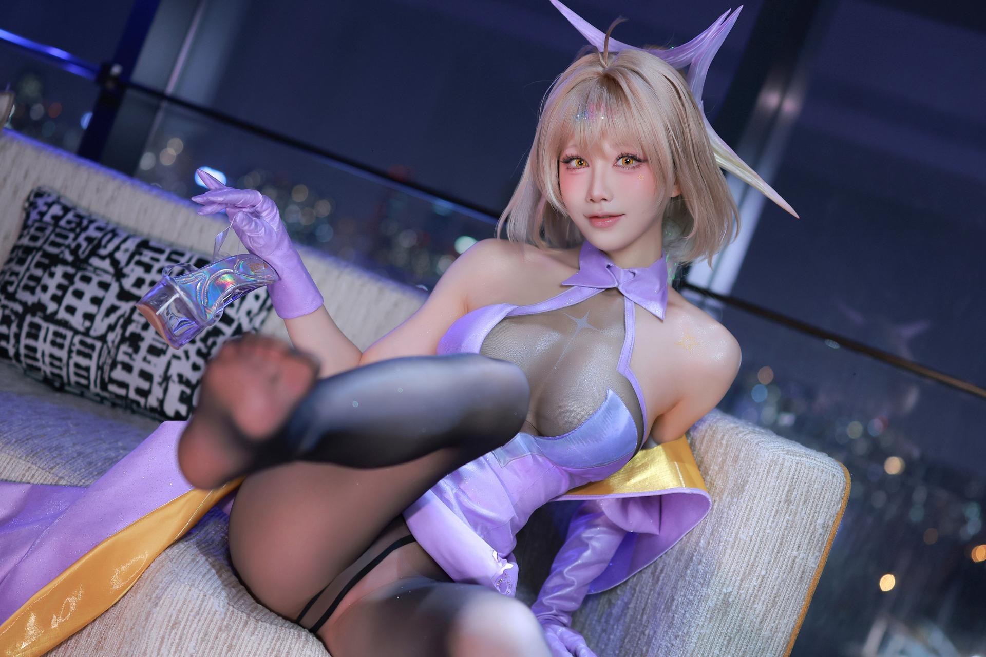 [Cosplay] Shuimiao Aqua - NIKKE Goddess of Victory Anis Super Star Starlight Cosplay Photo Set 54P